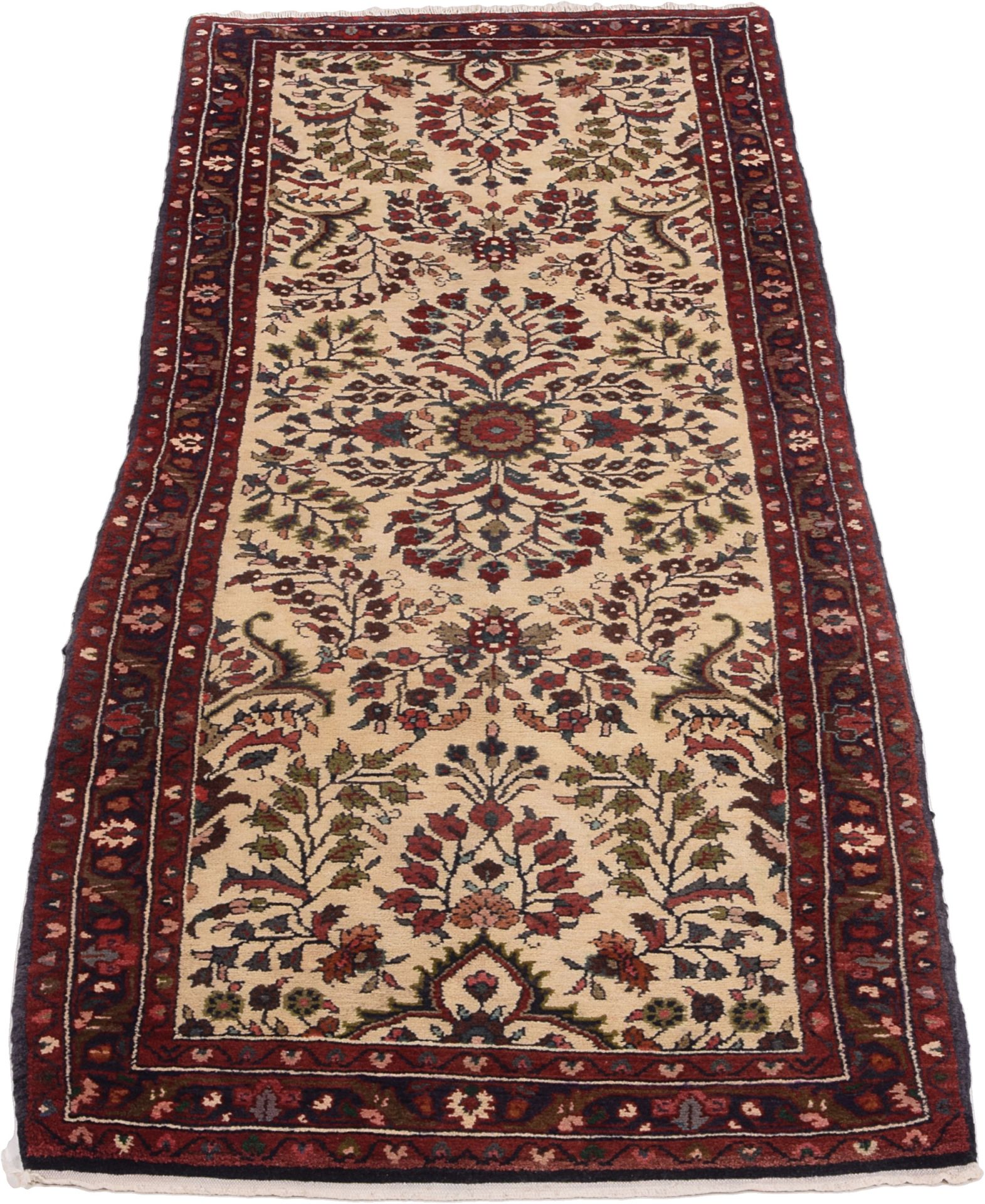 Handgeknüpfter Perserteppich, 85 × 300 cm, Wolle