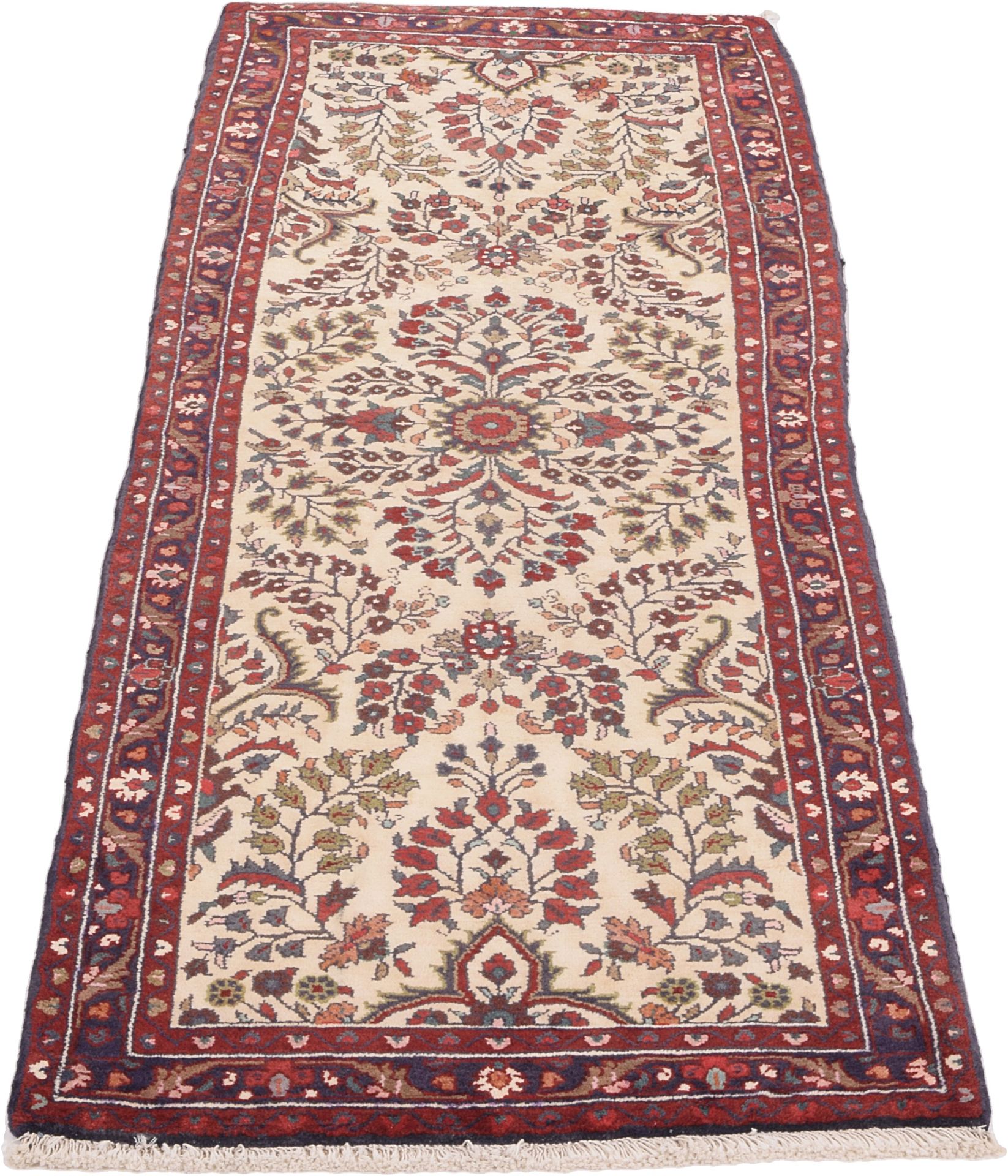 Handgeknüpfter Perserteppich, 85 × 300 cm, Wolle