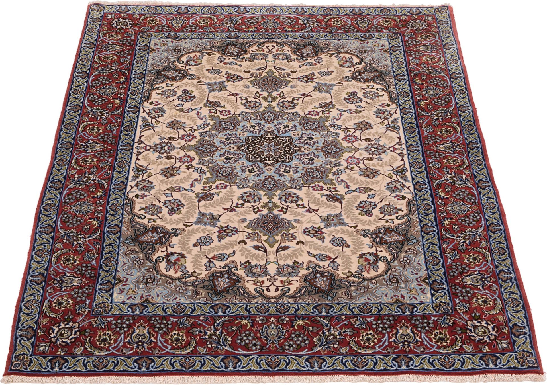 perserteppich-isfahan-107-x-159-cm-schurwolle-seide-handgeknupft-3 Handgeknüpfter Isfahan Perserteppich, 107 × 159 cm, Wolle & Seide