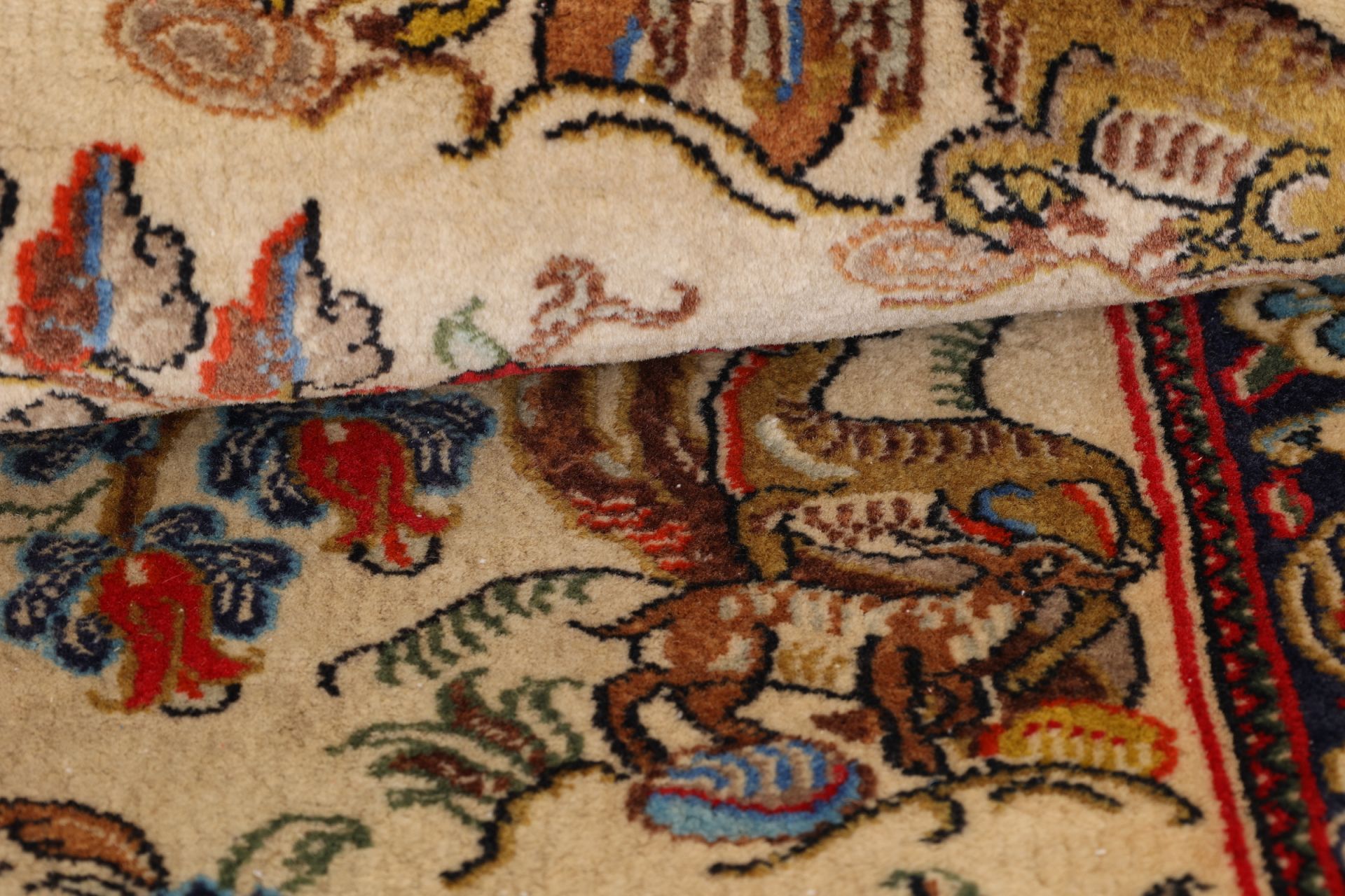 Handgeknüpfter Ghom Perserteppich 55 × 155 cm