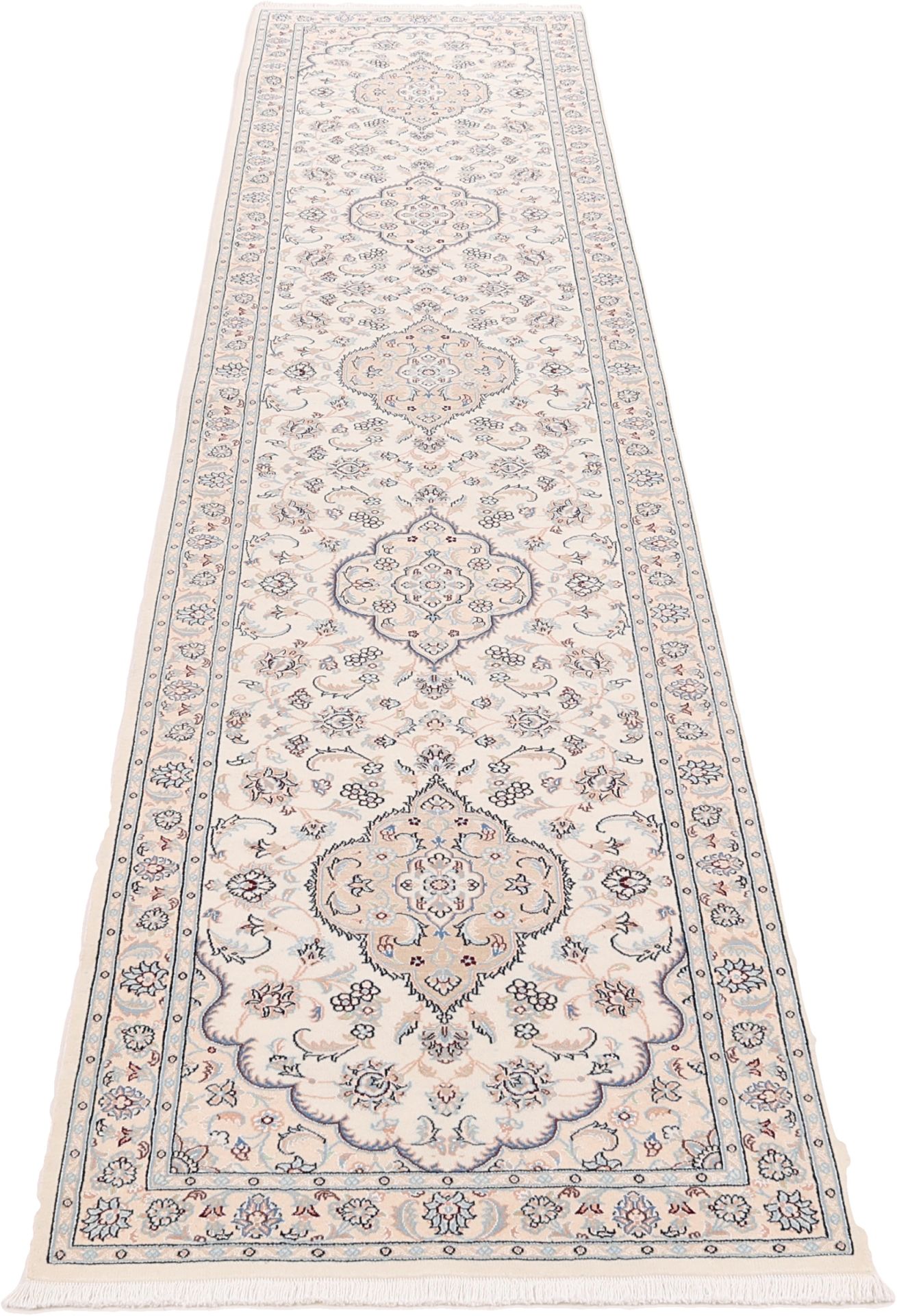 Handgeknüpfter Nain Perserteppich 93 × 390 cm