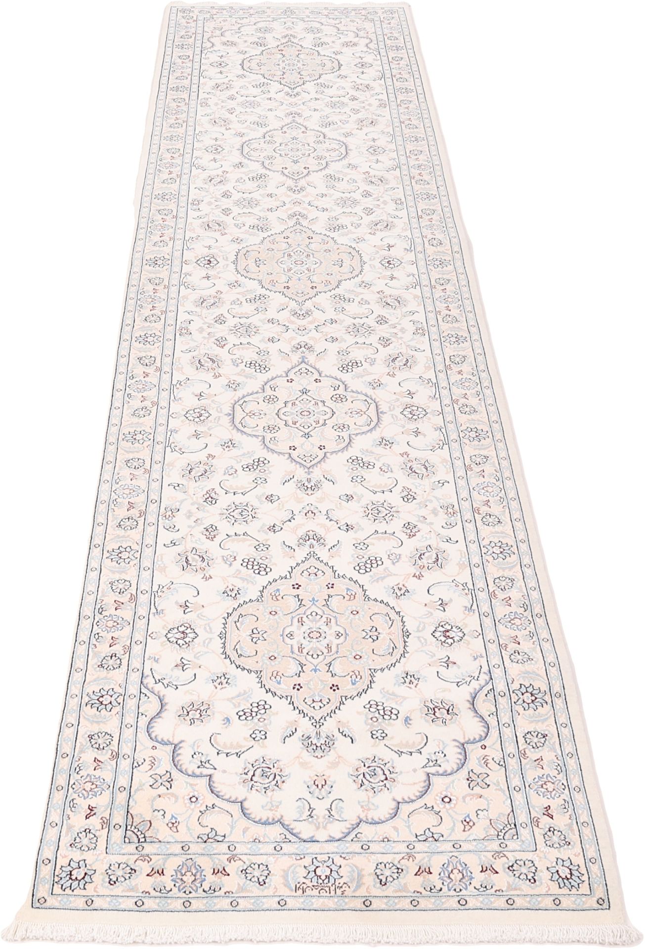 Handgeknüpfter Nain Perserteppich 93 × 390 cm