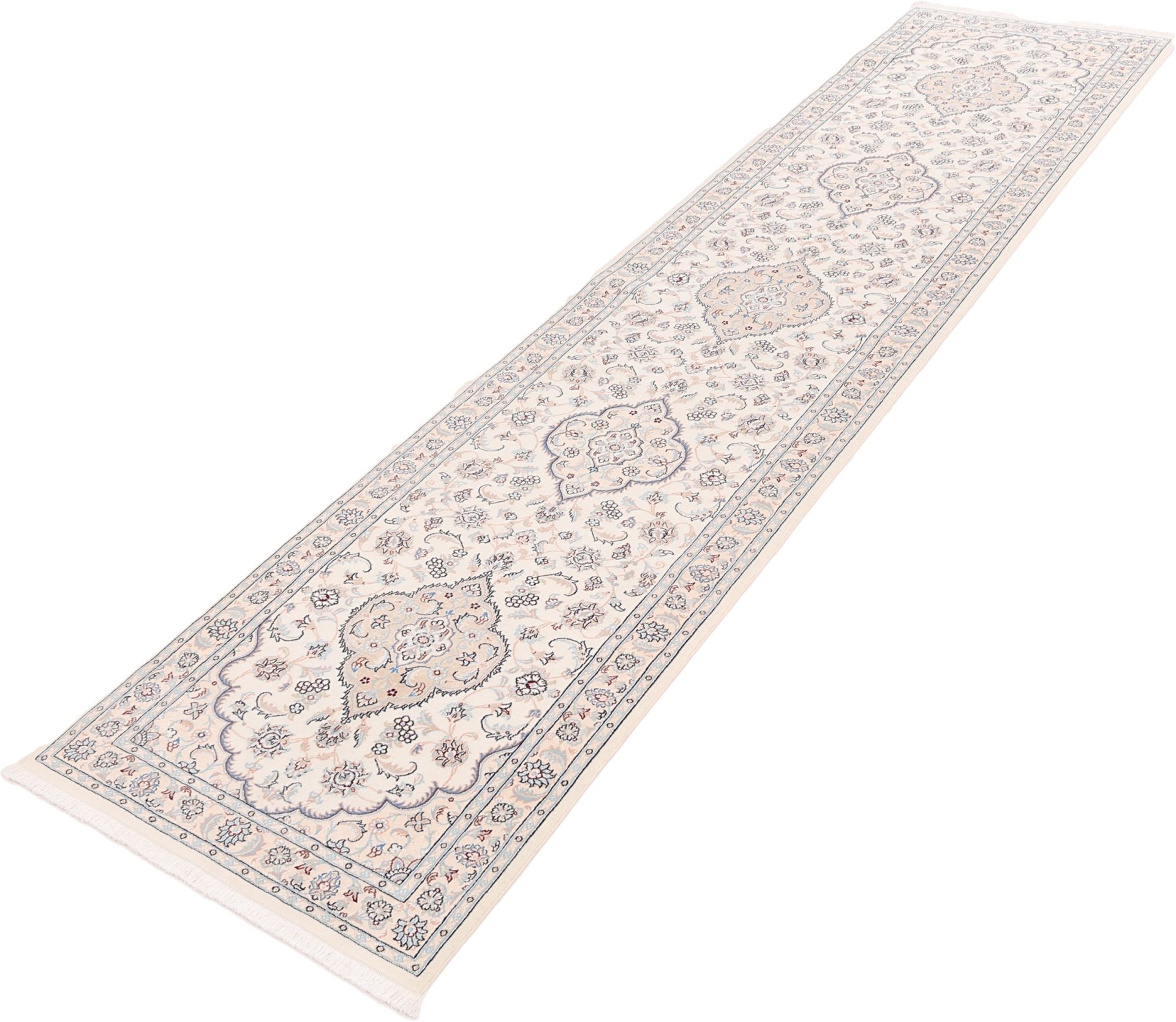 Handgeknüpfter Nain Perserteppich 93 × 390 cm