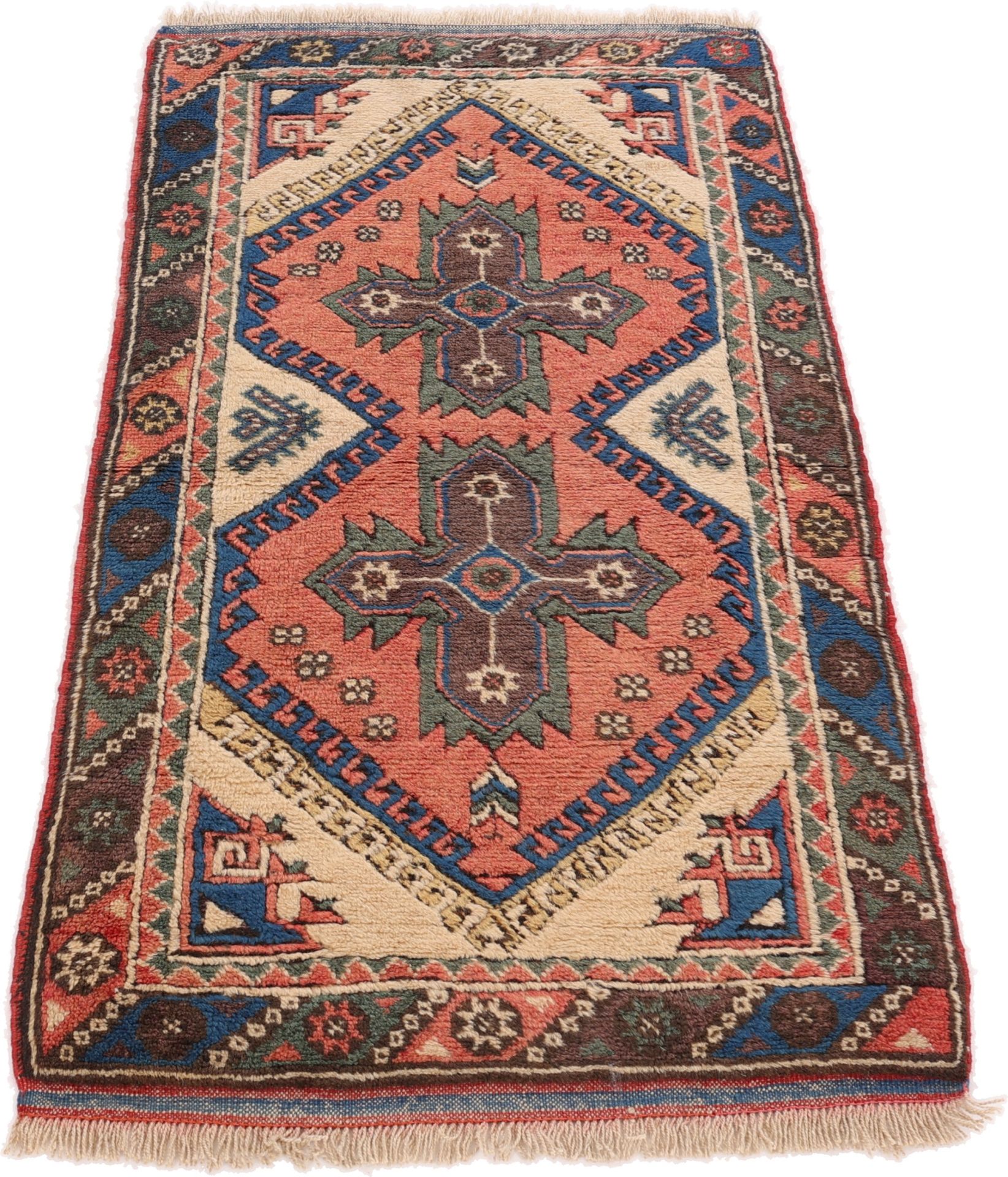 Handgeknüpfter Perserteppich 140 × 73 cm