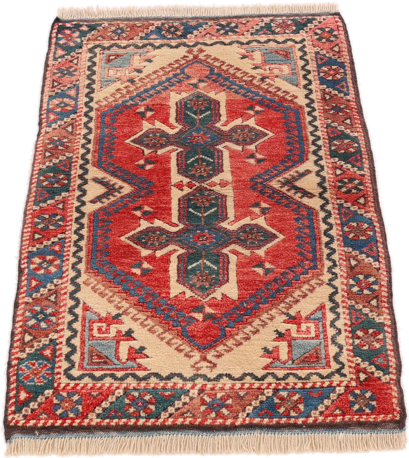 Perserteppich 118 × 73 cm aus Wolle, handgeknüpft
