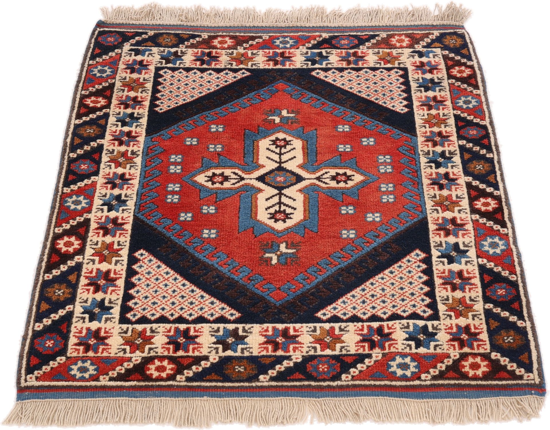 Perserteppich aus Iran, 100 × 94 cm