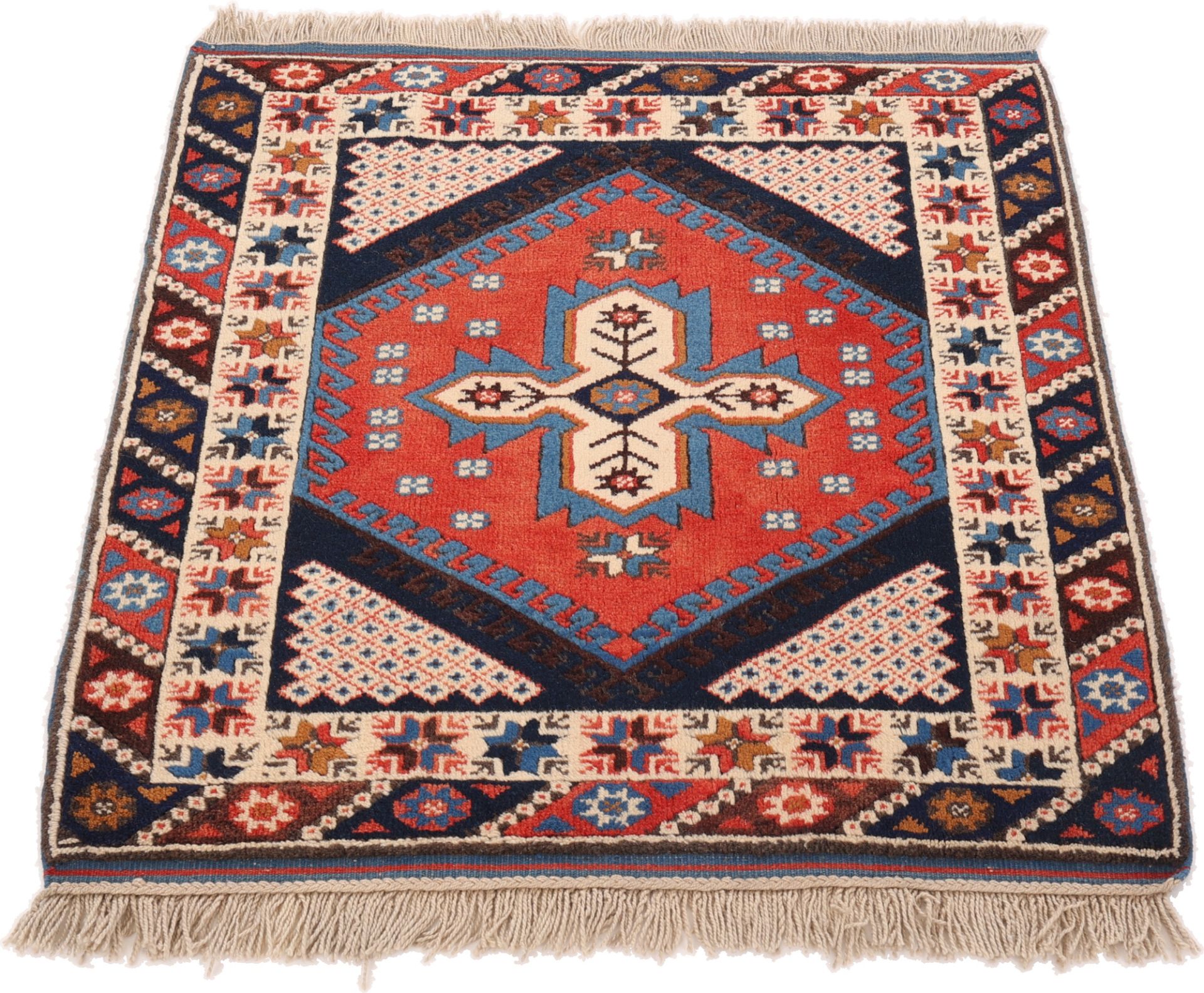 Perserteppich aus Iran, 100 × 94 cm