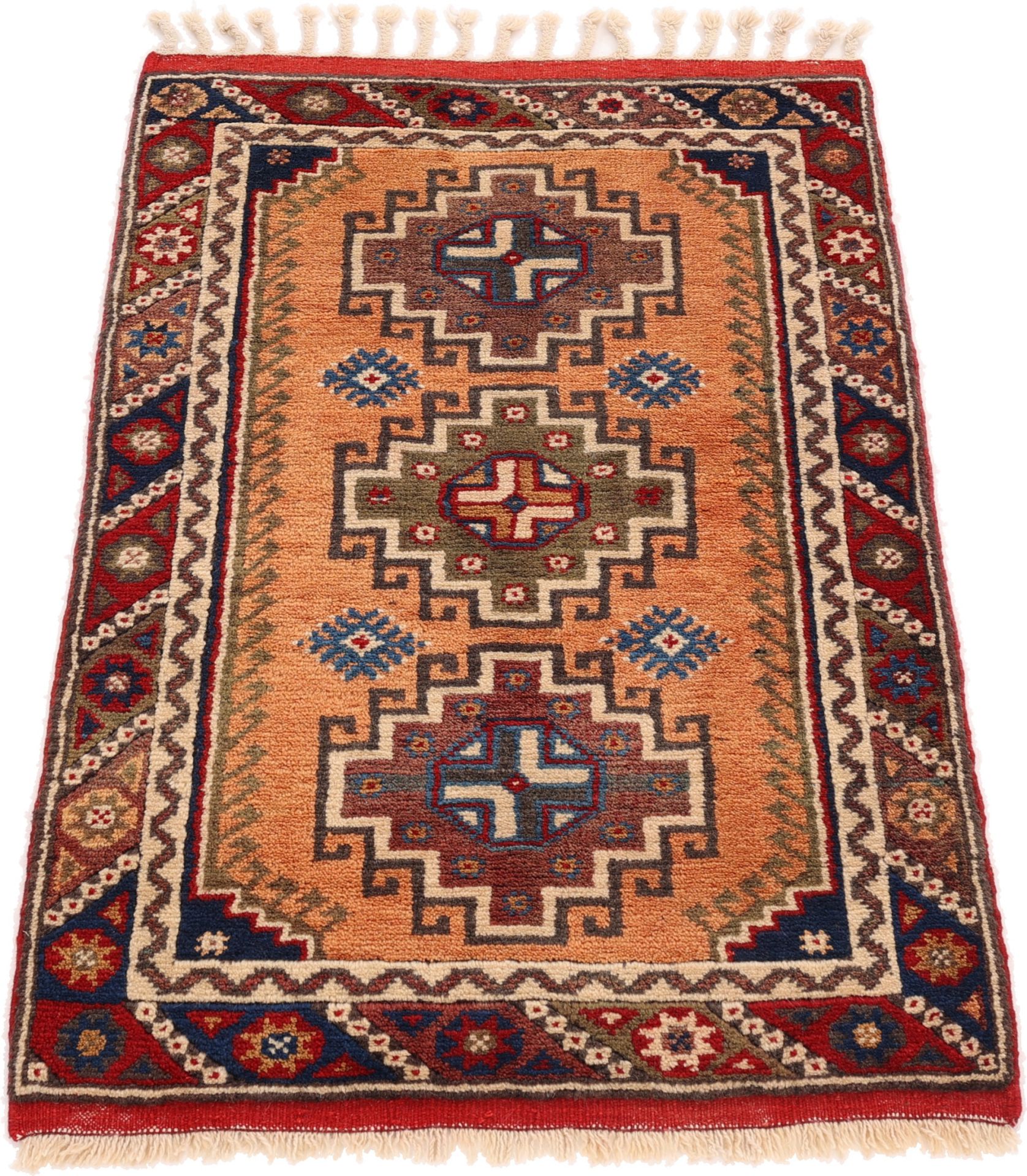 Handgeknüpfter Perserteppich 109 × 73 cm