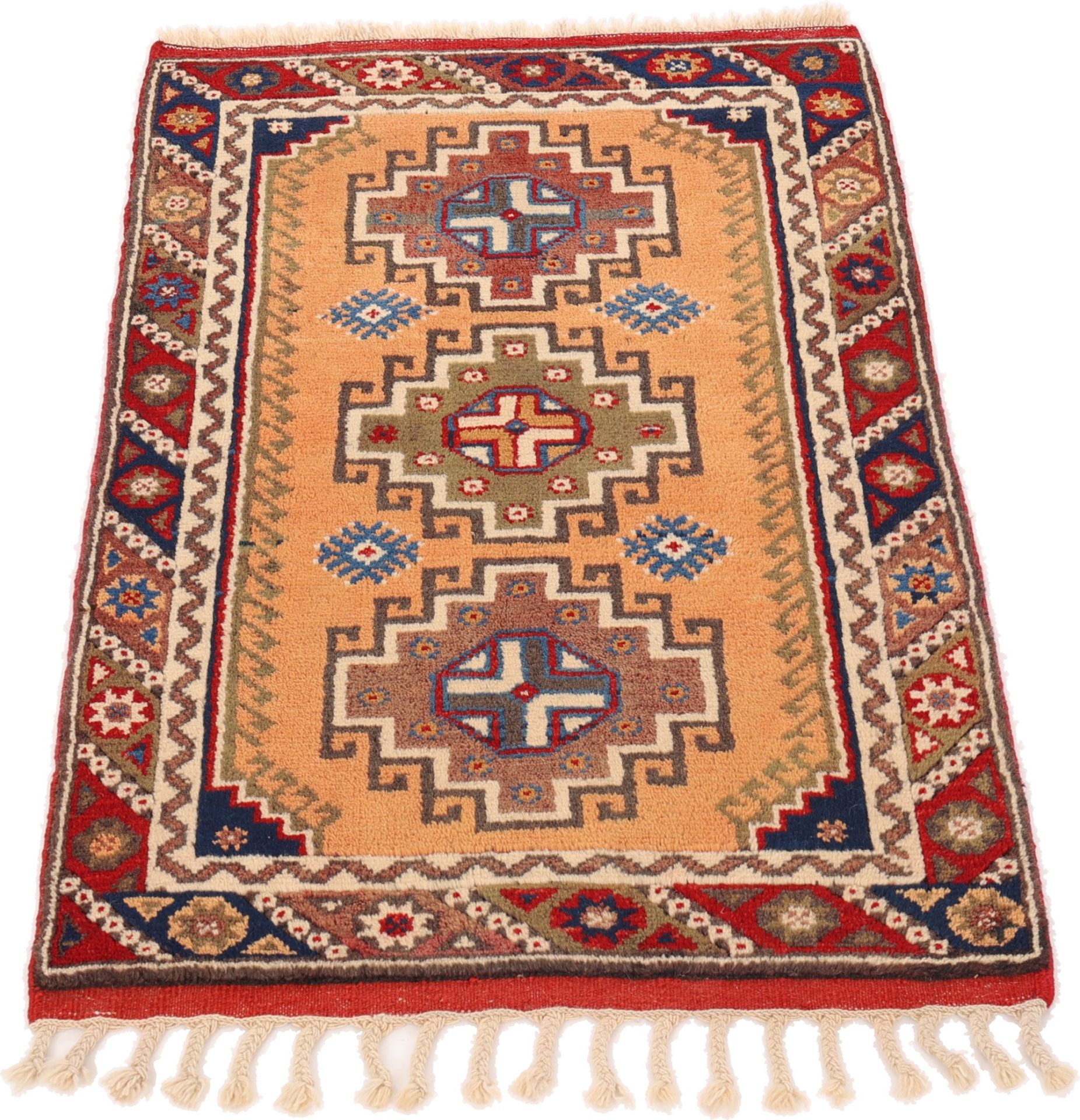Handgeknüpfter Perserteppich 109 × 73 cm