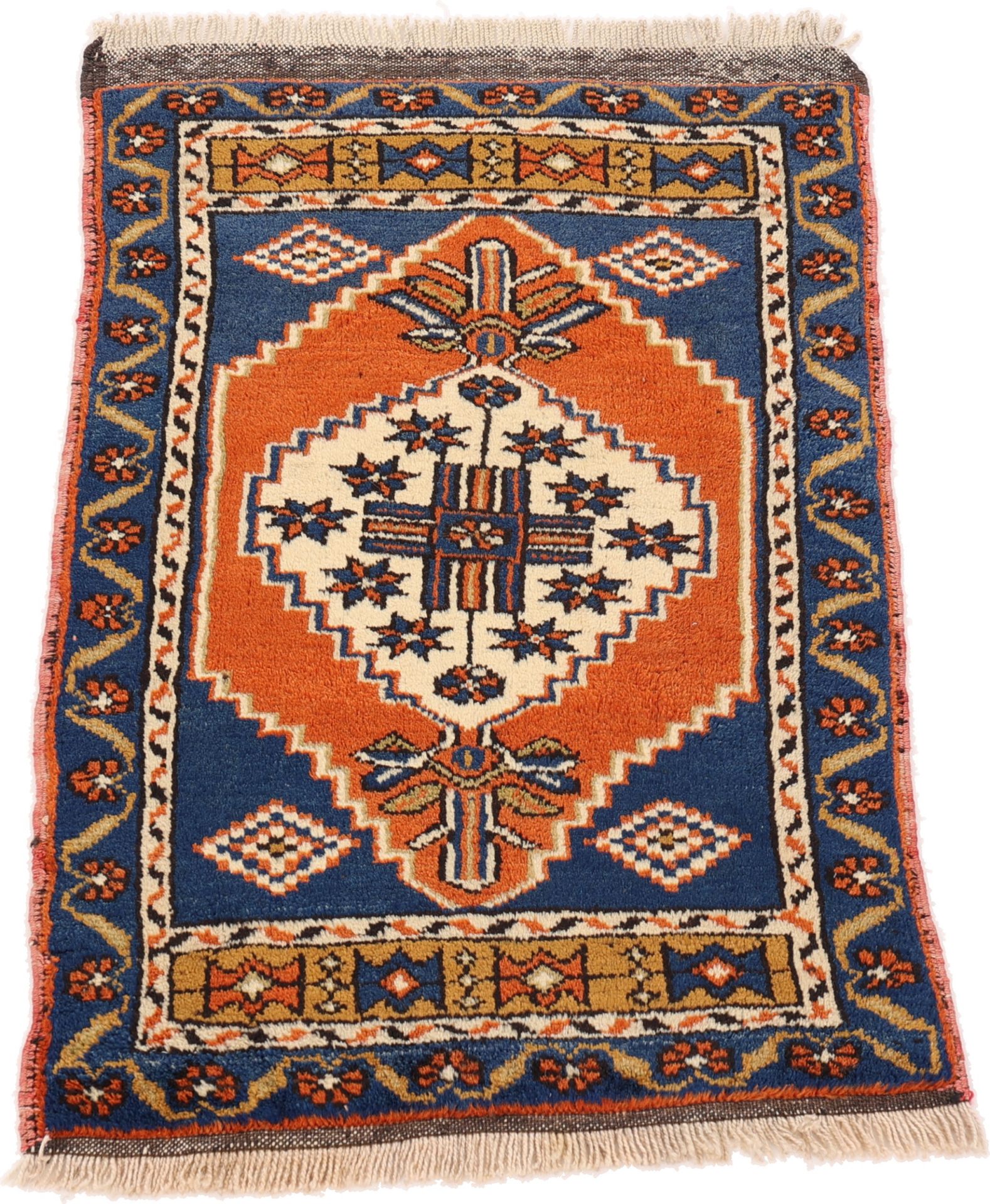 Handgeknüpfter Perserteppich, 89 × 59 cm, Wolle