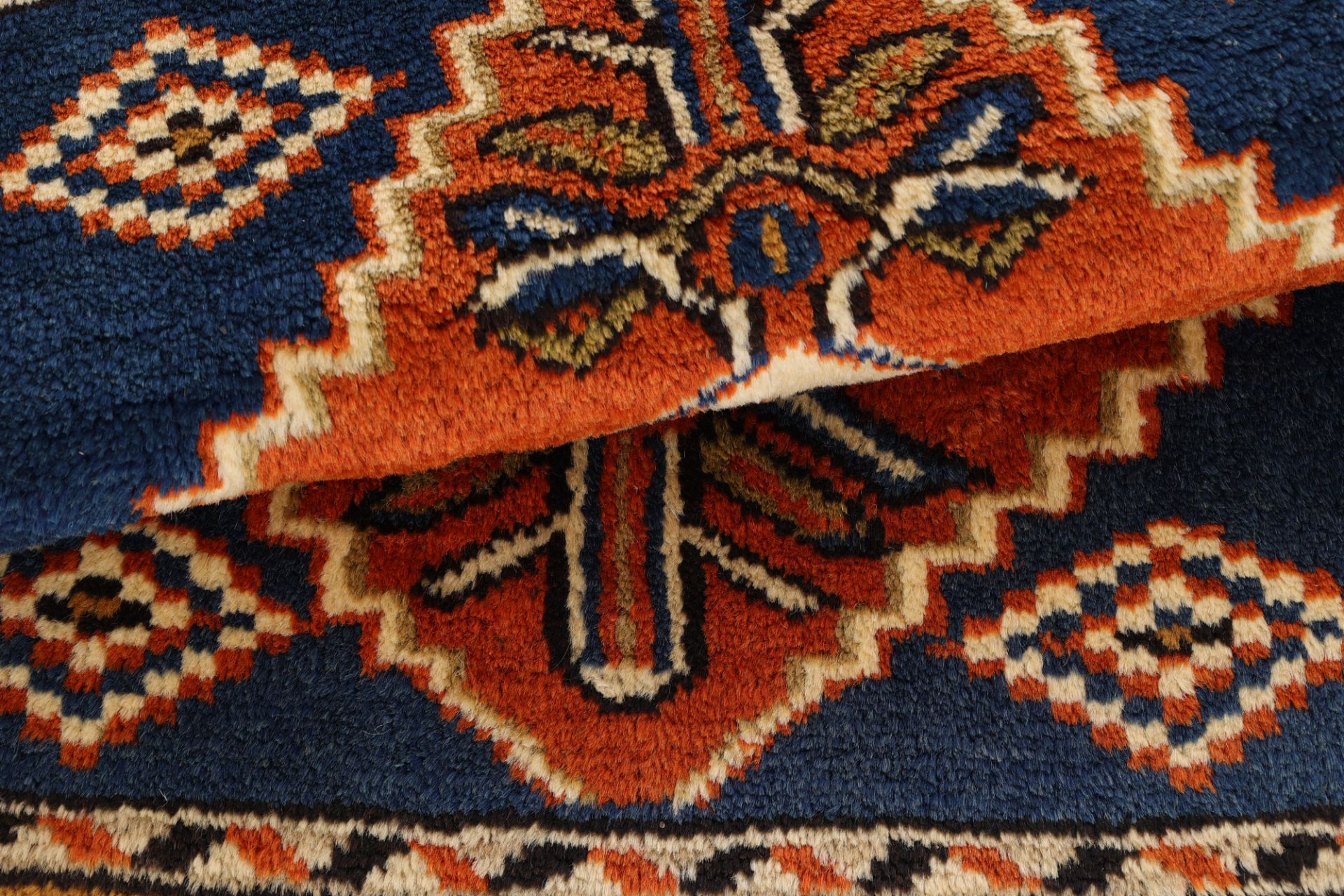 Handgeknüpfter Perserteppich, 89 × 59 cm, Wolle