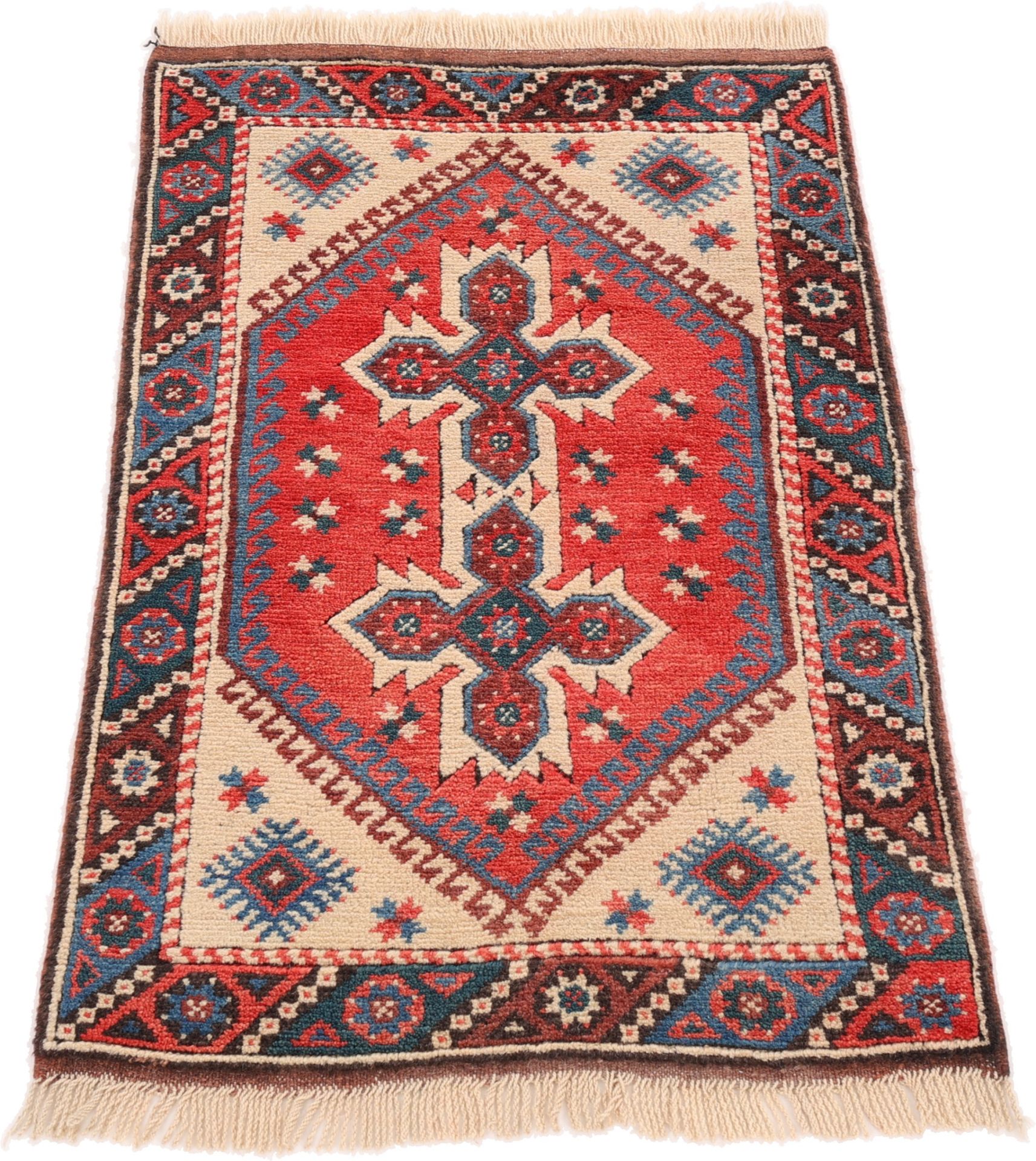 Handgeknüpfter Perserteppich 114 × 73 cm