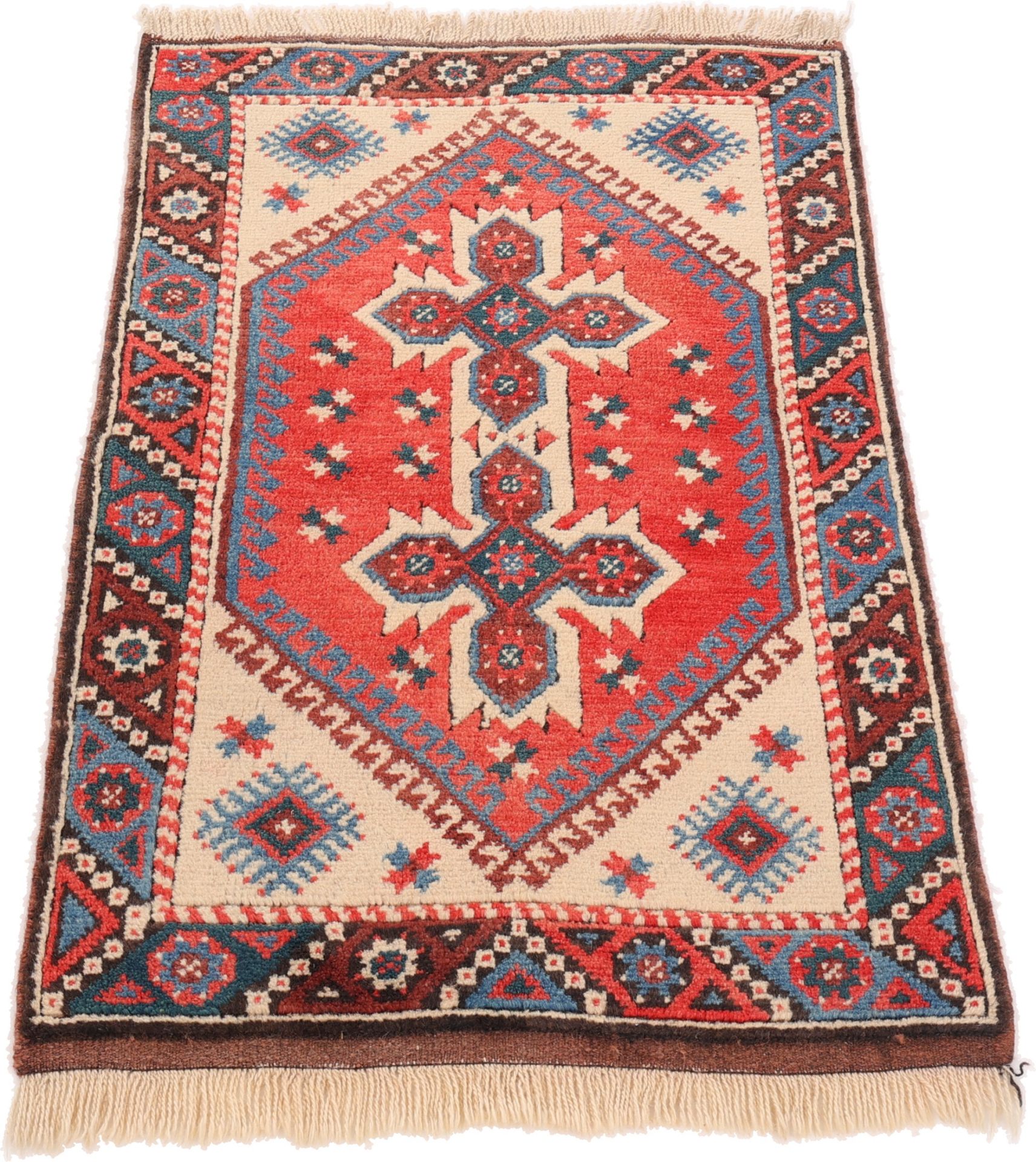 Handgeknüpfter Perserteppich 114 × 73 cm