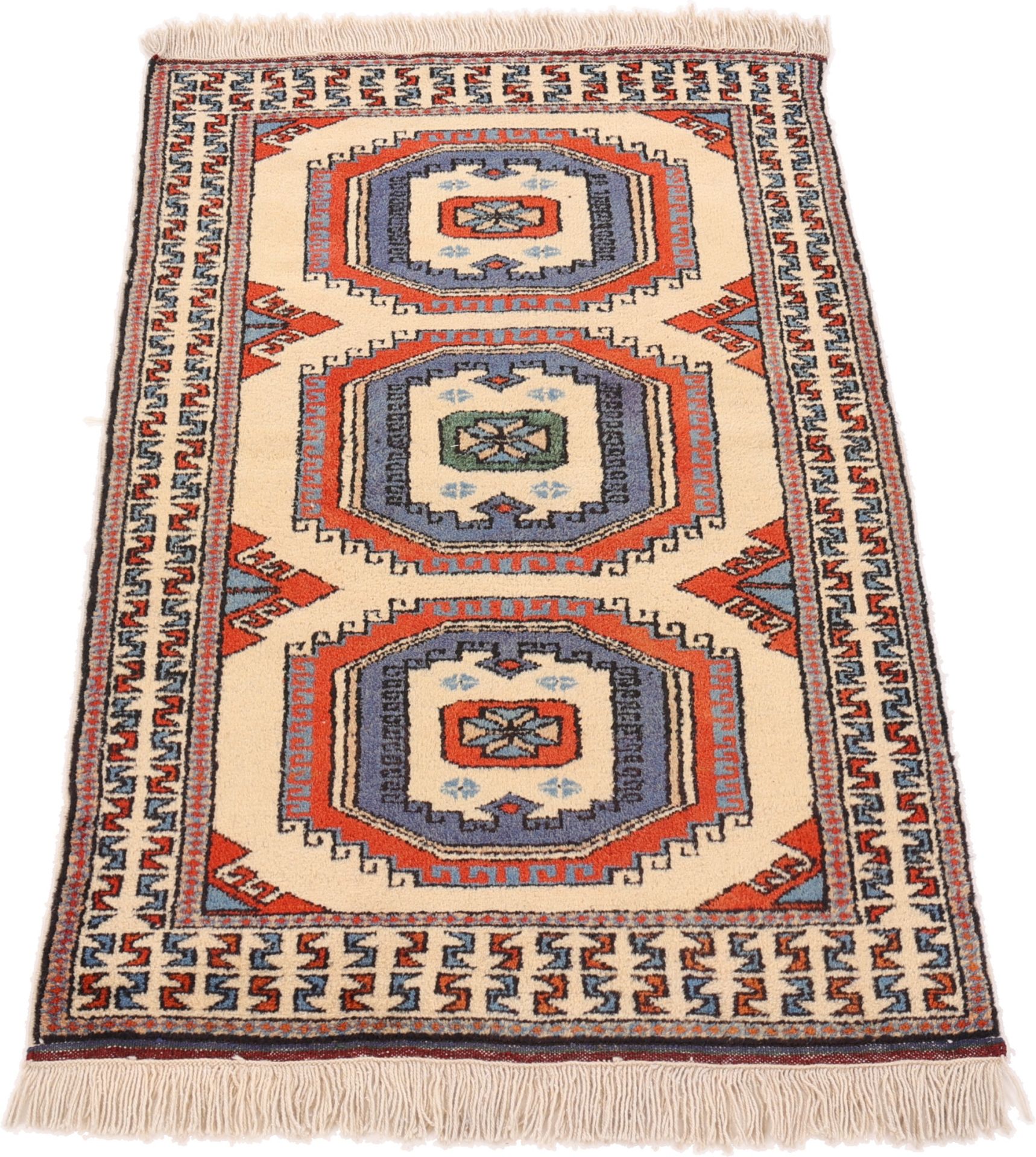 Handgeknüpfter Perserteppich, 122 × 75 cm, Wolle