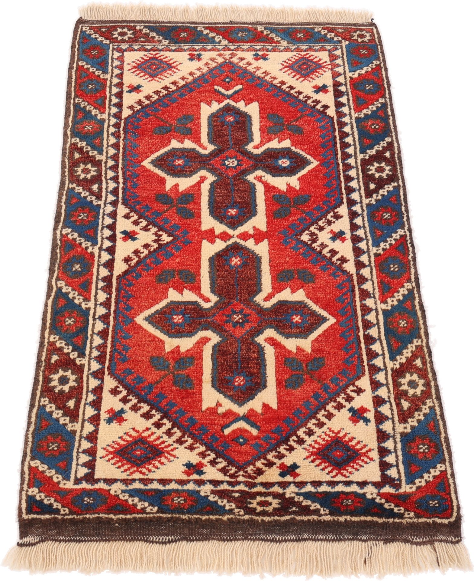 Perserteppich aus Iran, 130 × 69 cm