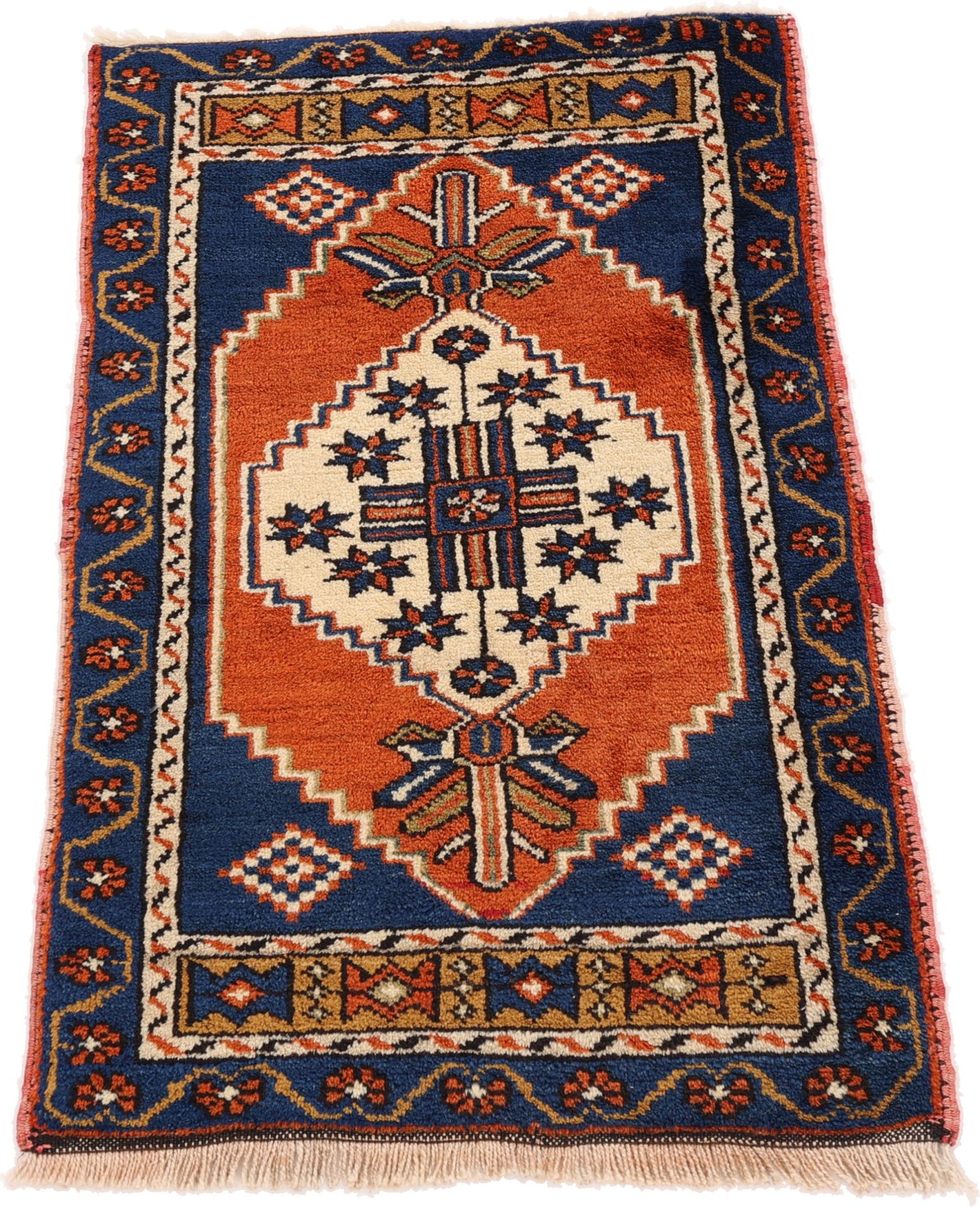 Perserteppich aus Iran, 95 × 58 cm