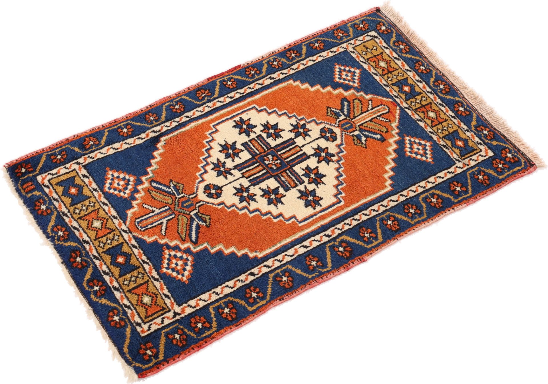 Perserteppich aus Iran, 95 × 58 cm