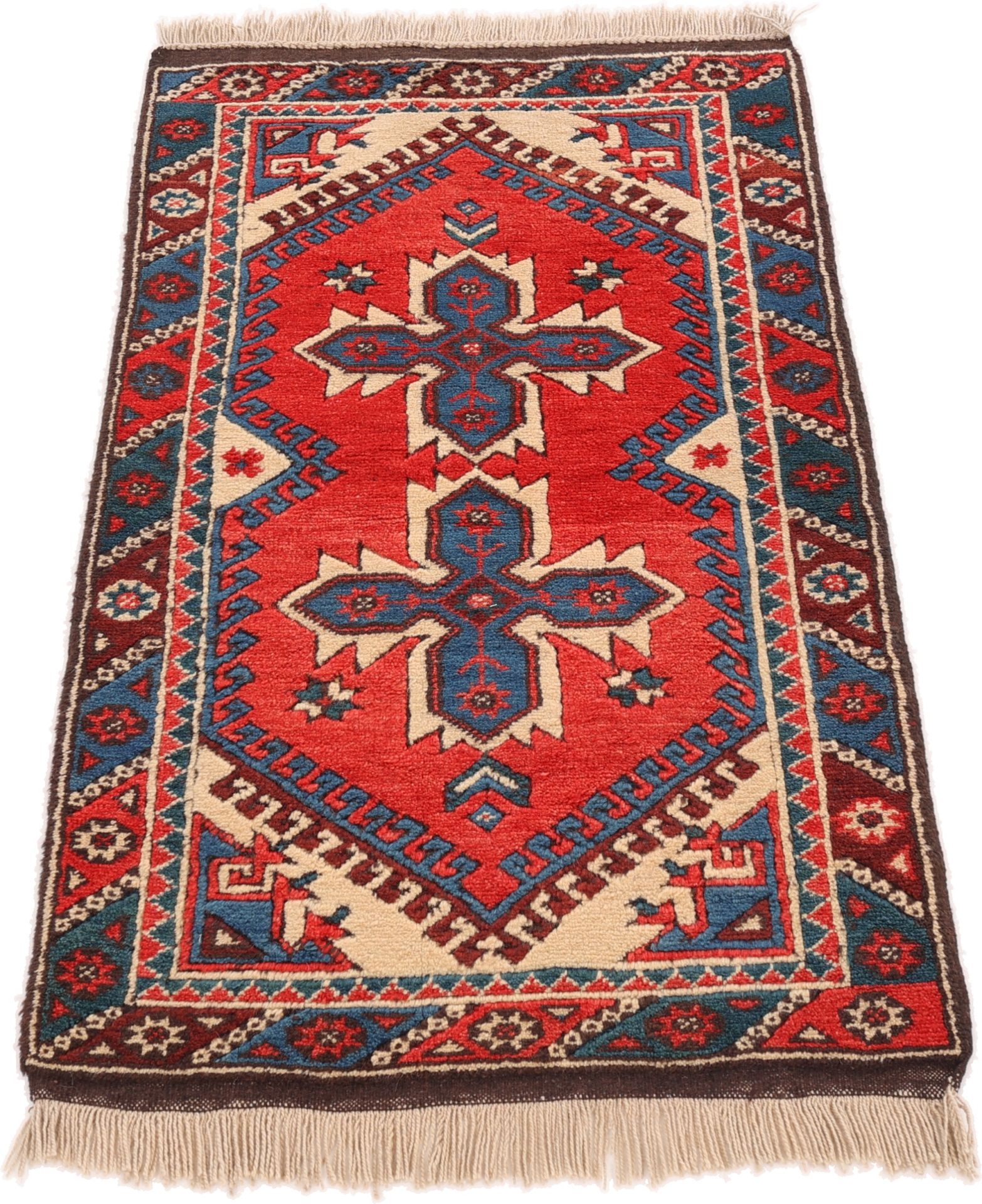 Perserteppich aus Iran, 124 × 72 cm