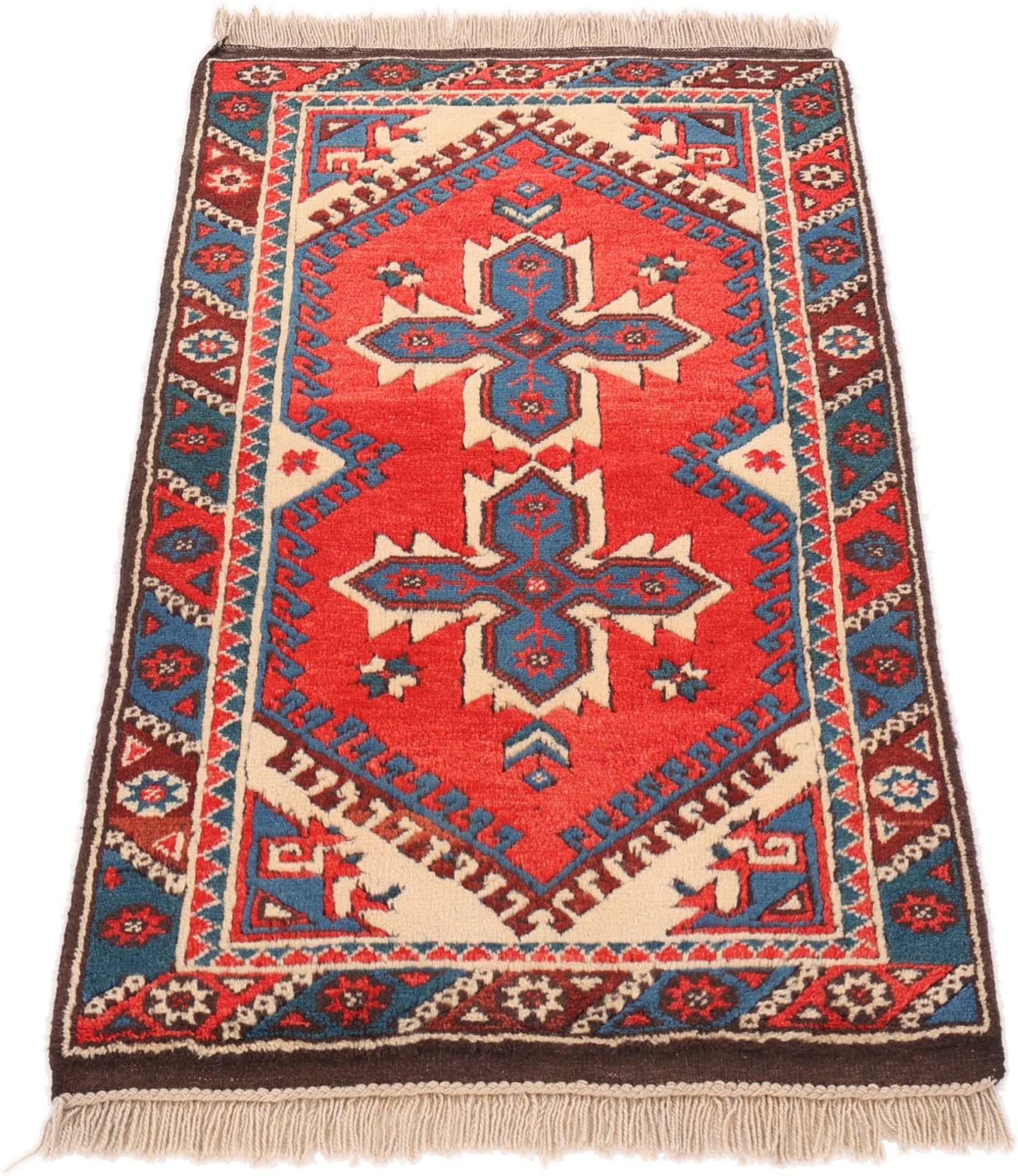 Perserteppich aus Iran, 124 × 72 cm
