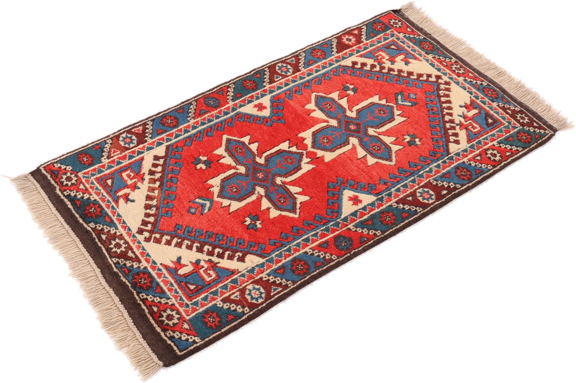 Perserteppich aus Iran, 124 × 72 cm