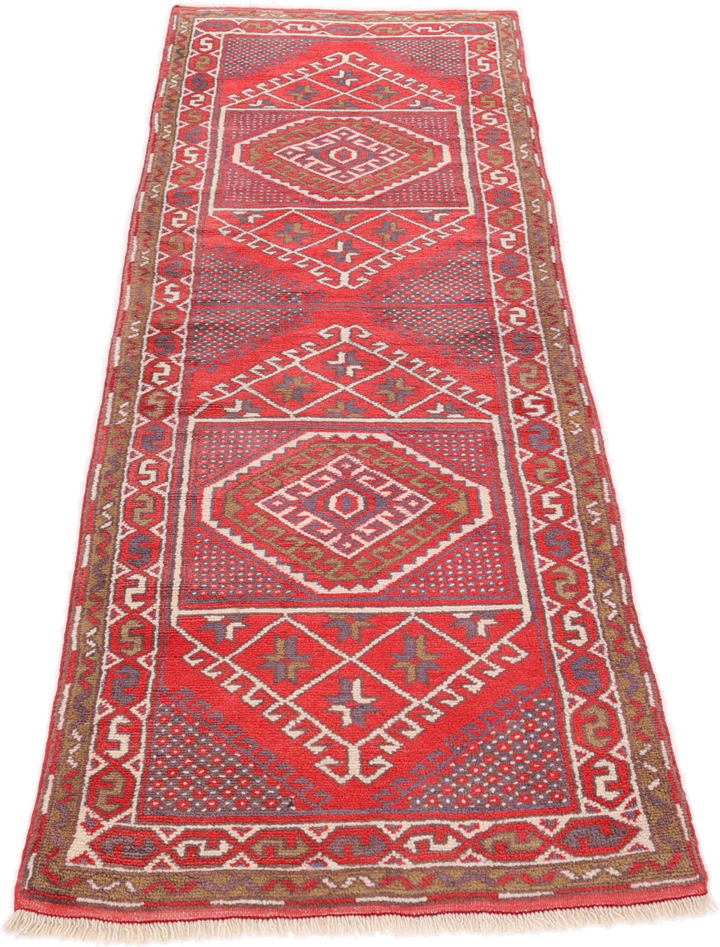 Handgeknüpfter Perserteppich 225 × 77 cm