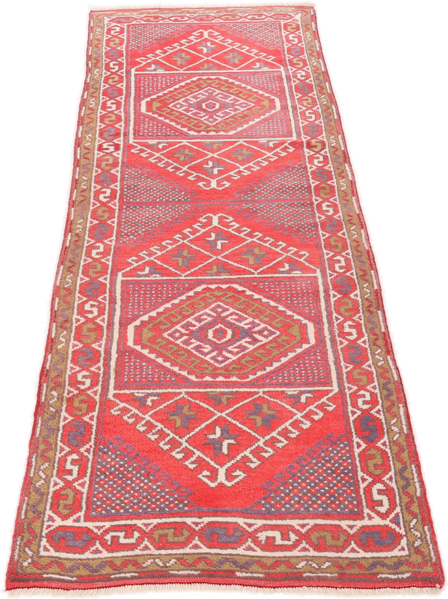 Handgeknüpfter Perserteppich 225 × 77 cm