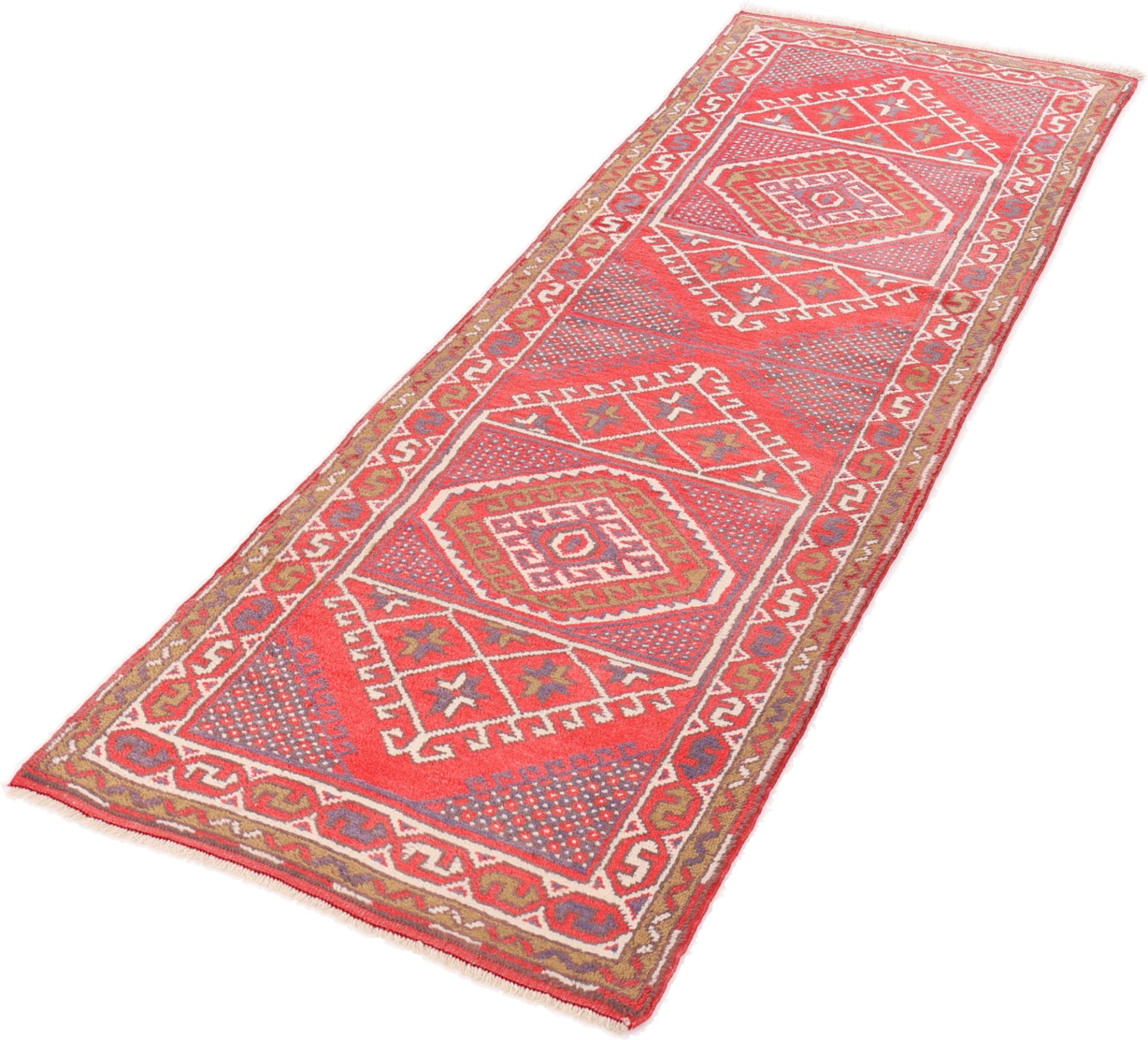 Handgeknüpfter Perserteppich 225 × 77 cm