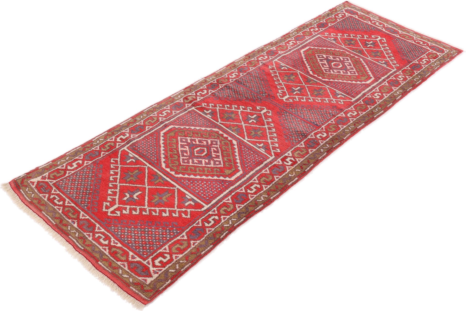 Handgeknüpfter Perserteppich 225 × 77 cm