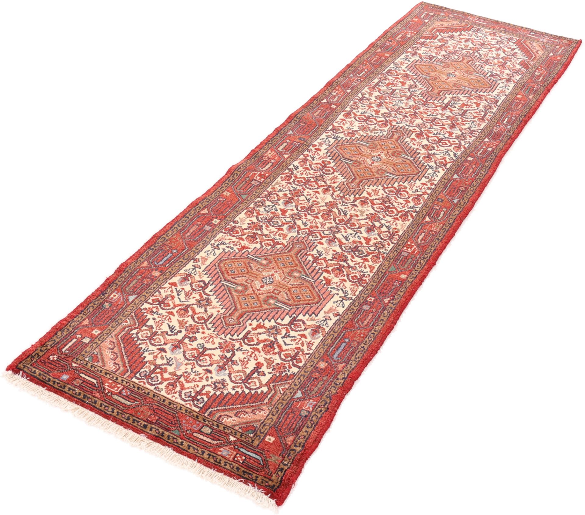 Handgeknüpfter Hamadan Perserteppich, 80 × 280 cm, Wolle
