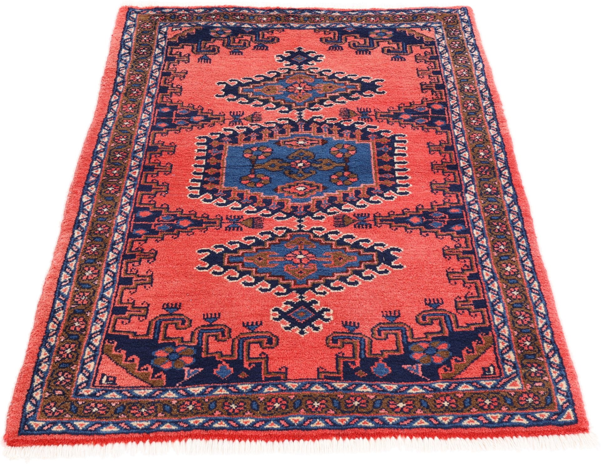 Hamadan Perserteppich 116 × 164 cm aus Wolle, handgeknüpft