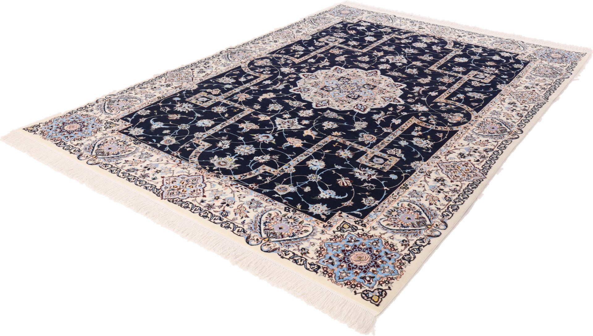 Handgeknüpfter Nain Perserteppich, 302 × 208 cm, Wolle