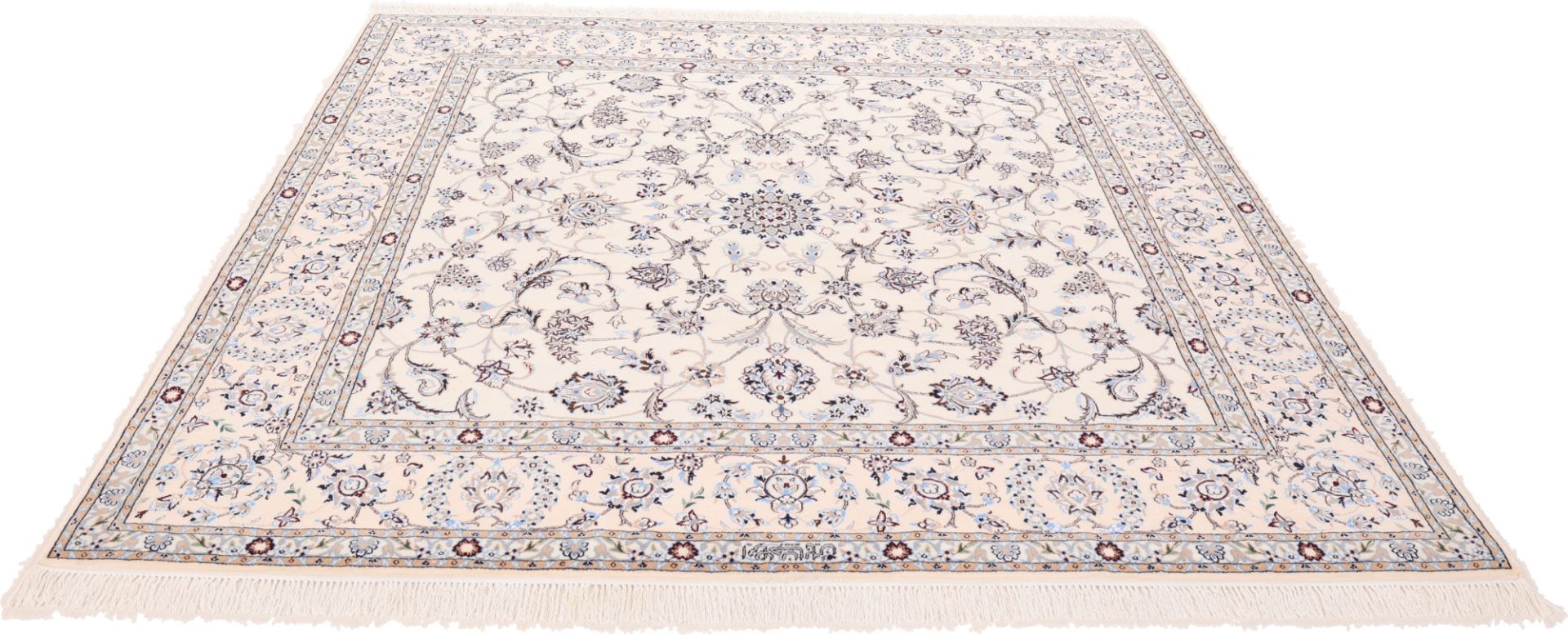 Nain Perserteppich 203 × 206 cm aus Wolle, handgeknüpft