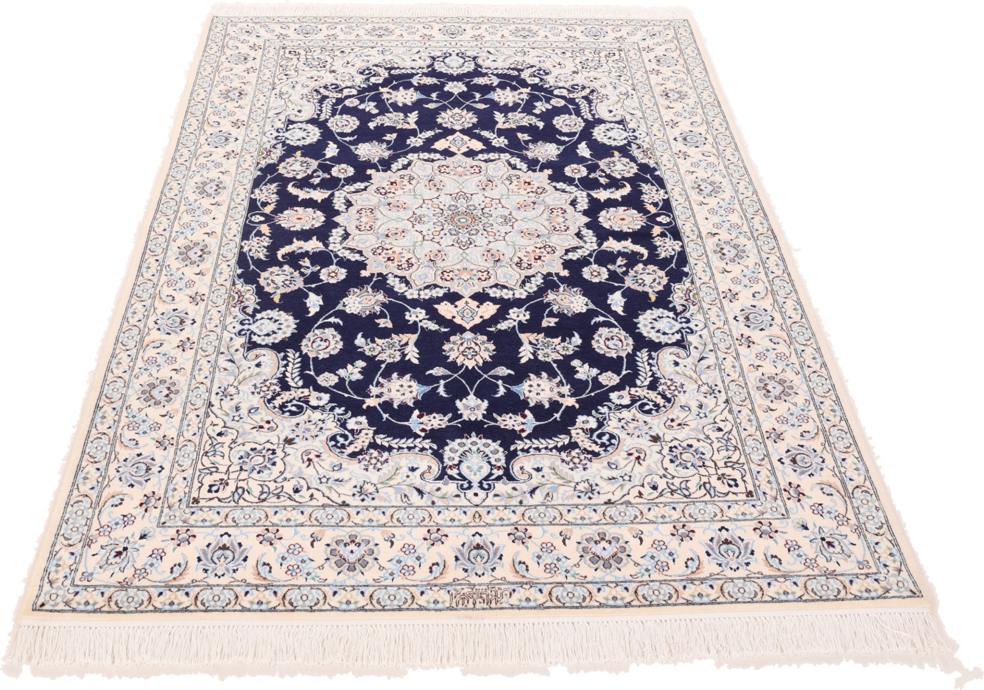 Nain Perserteppich 130 × 204 cm aus Wolle, handgeknüpft