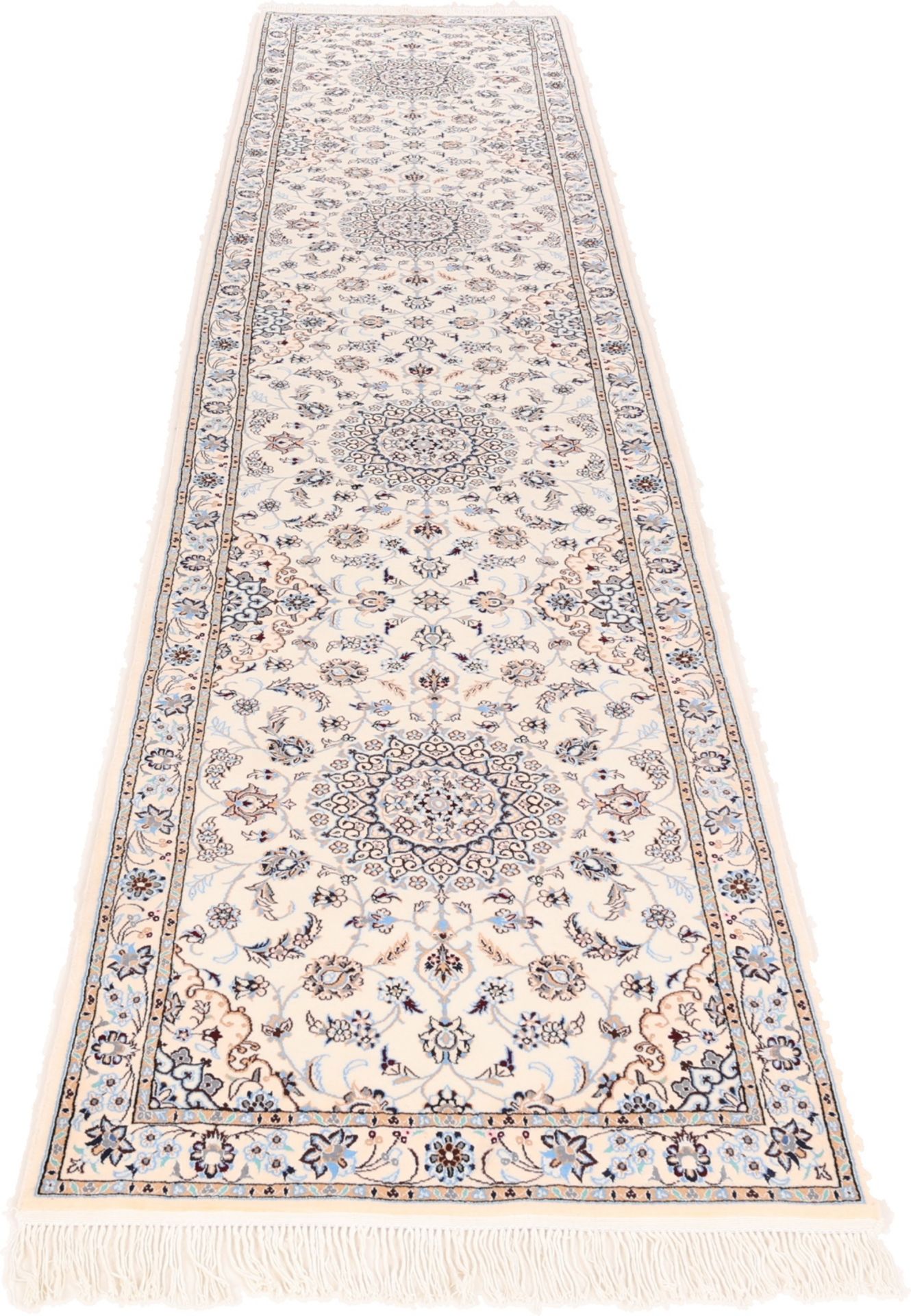 perserteppich-nain-82-x-417-cm-schurwolle-mit-seide-handgeknupft-14 Handgeknüpfter Nain Perserteppich 82 × 417 cm