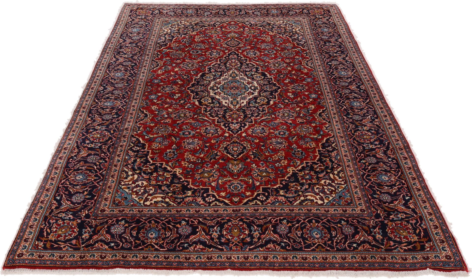 Kashan Perserteppich 190 × 314 cm aus Wolle, handgeknüpft
