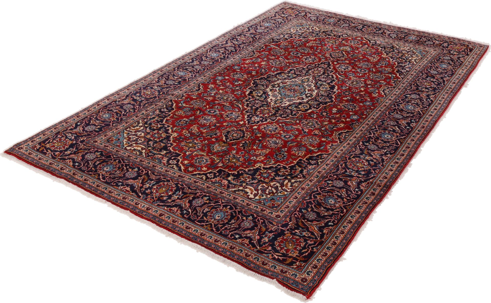 Kashan Perserteppich 190 × 314 cm aus Wolle, handgeknüpft