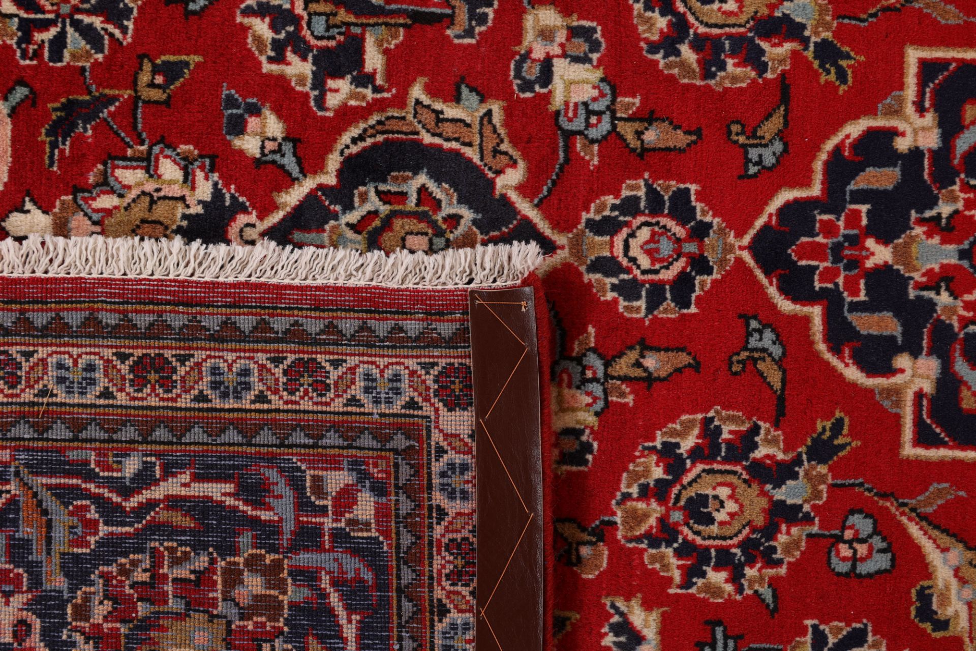 Handgeknüpfter Kashan Perserteppich, 195 × 310 cm, Wolle & Seide