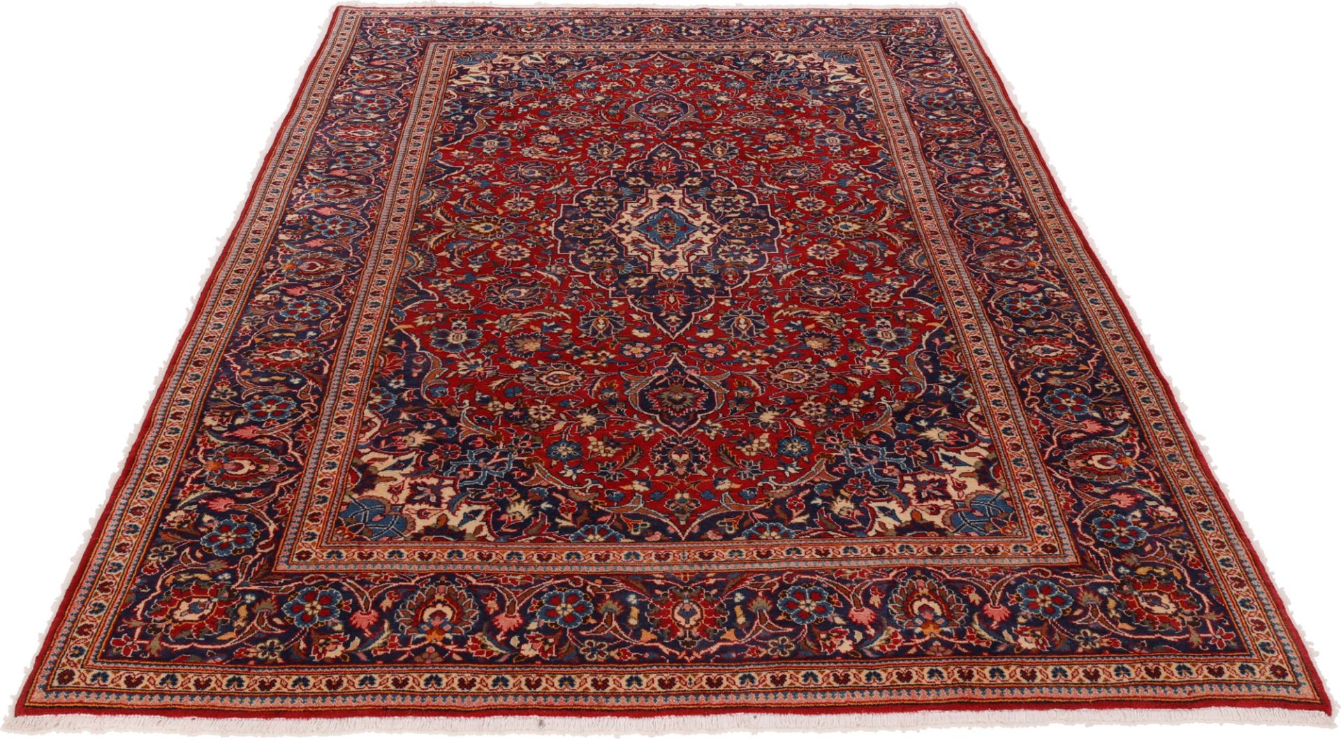 Kashan Perserteppich aus Iran, 202 × 302 cm