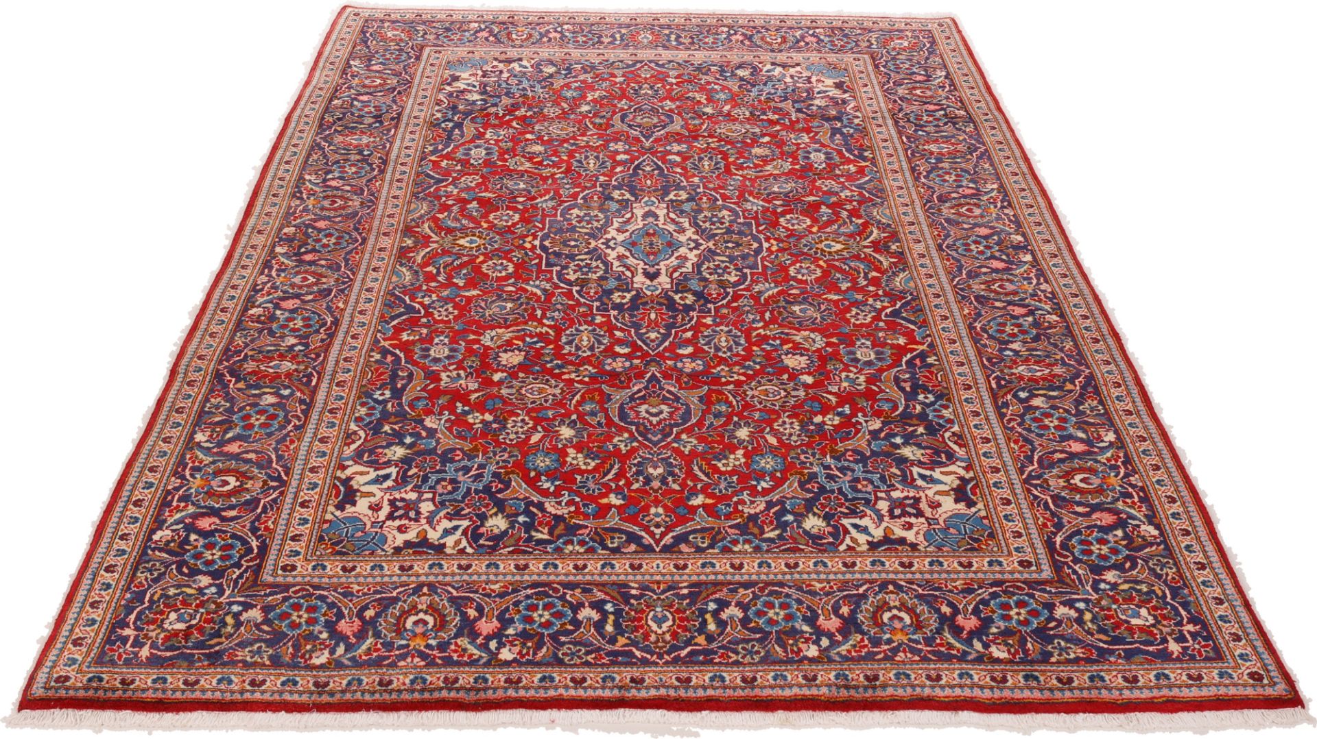 Kashan Perserteppich aus Iran, 202 × 302 cm