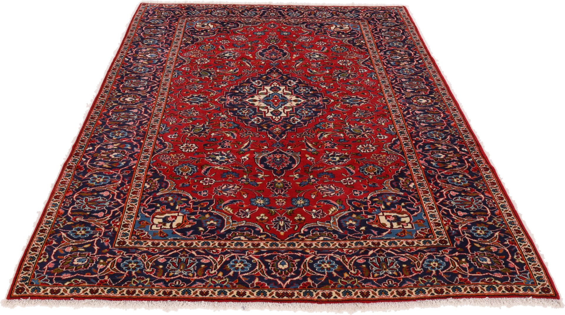 Handgeknüpfter Kashan Perserteppich 200 × 300 cm
