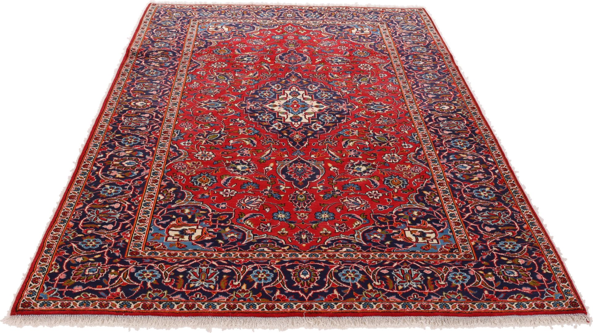 Handgeknüpfter Kashan Perserteppich 200 × 300 cm