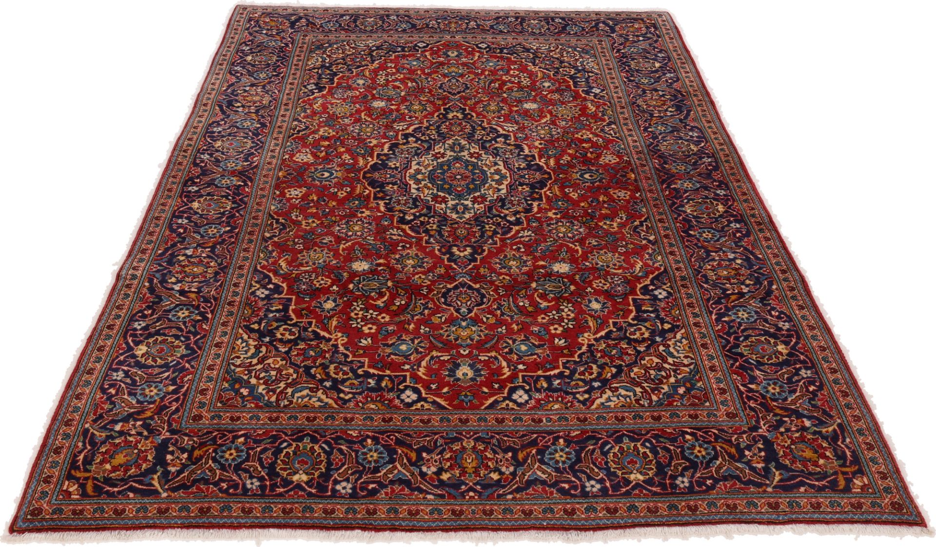 Kashan Perserteppich 194 × 300 cm aus Wolle, handgeknüpft