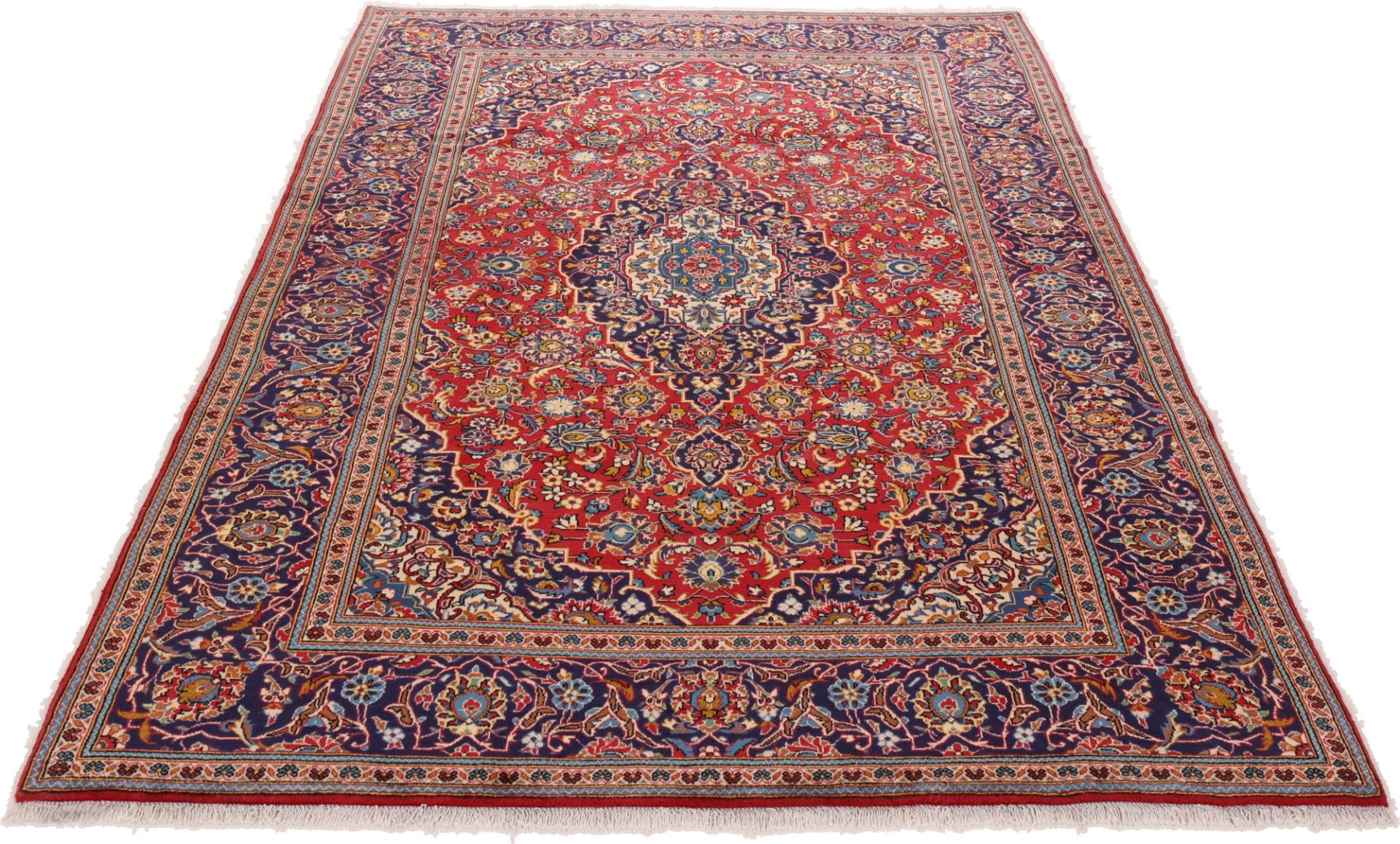 Kashan Perserteppich 194 × 300 cm aus Wolle, handgeknüpft