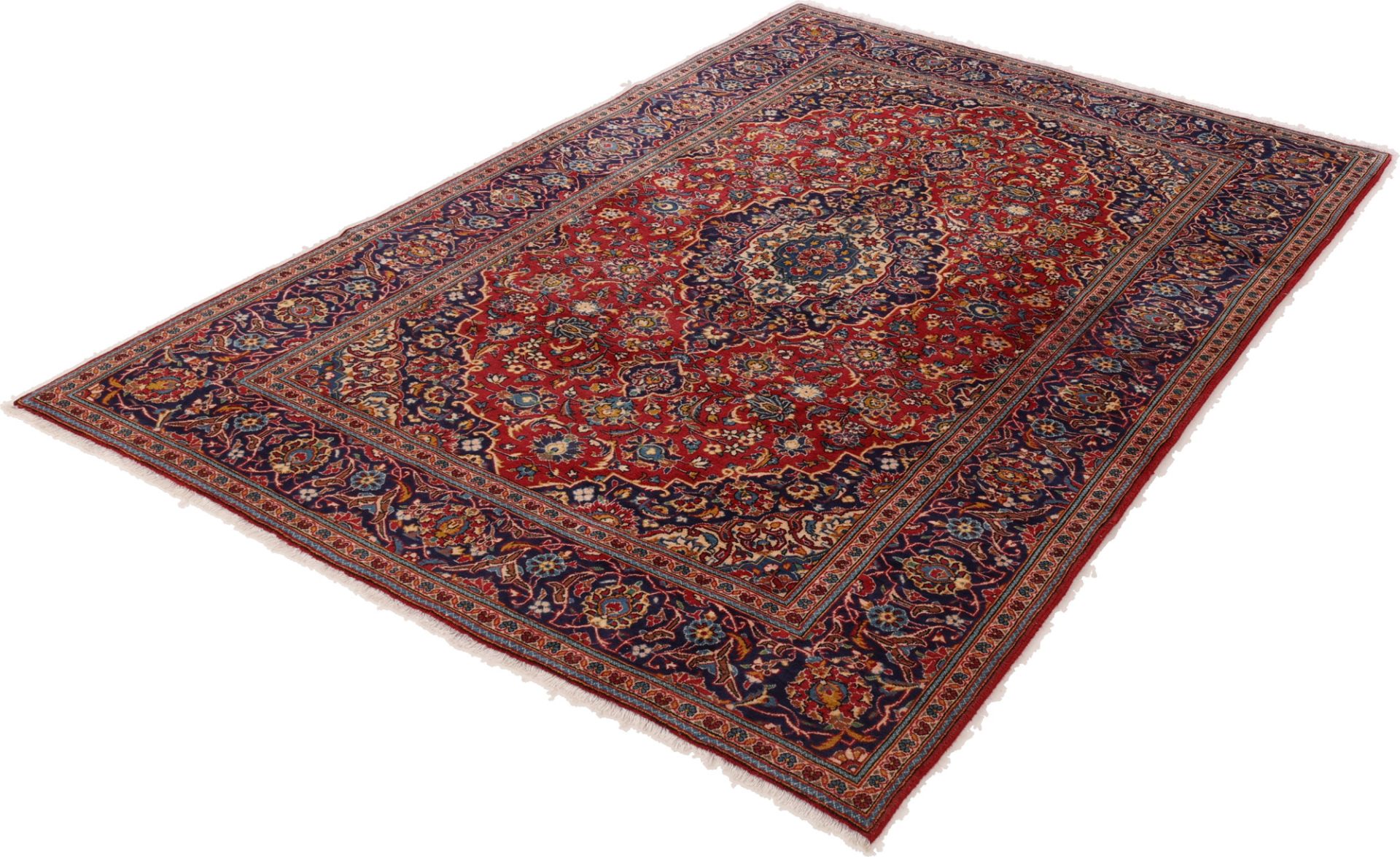 Kashan Perserteppich 194 × 300 cm aus Wolle, handgeknüpft