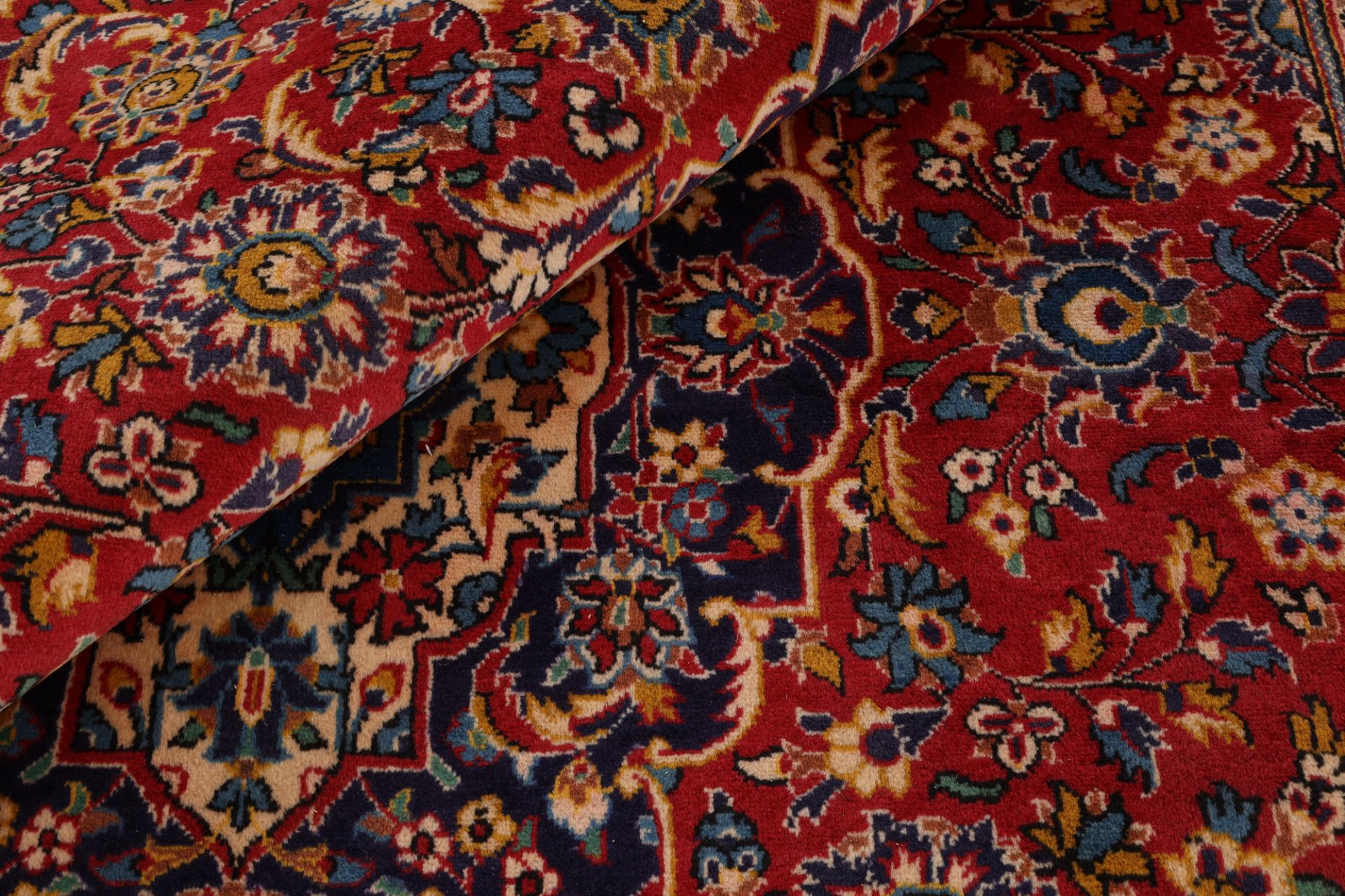 Kashan Perserteppich 194 × 300 cm aus Wolle, handgeknüpft