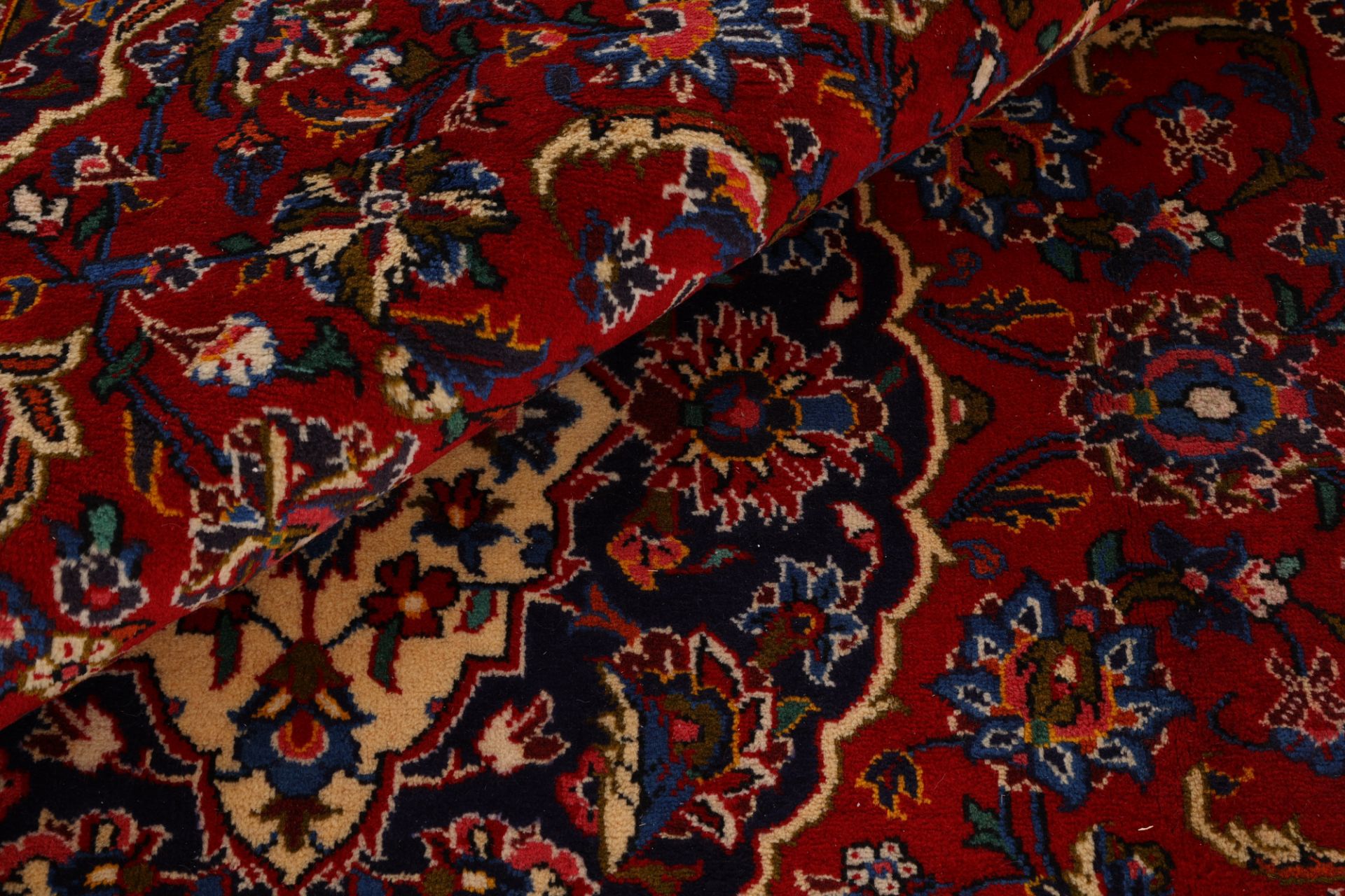 Handgeknüpfter Kashan Perserteppich, 208 × 313 cm, Wolle