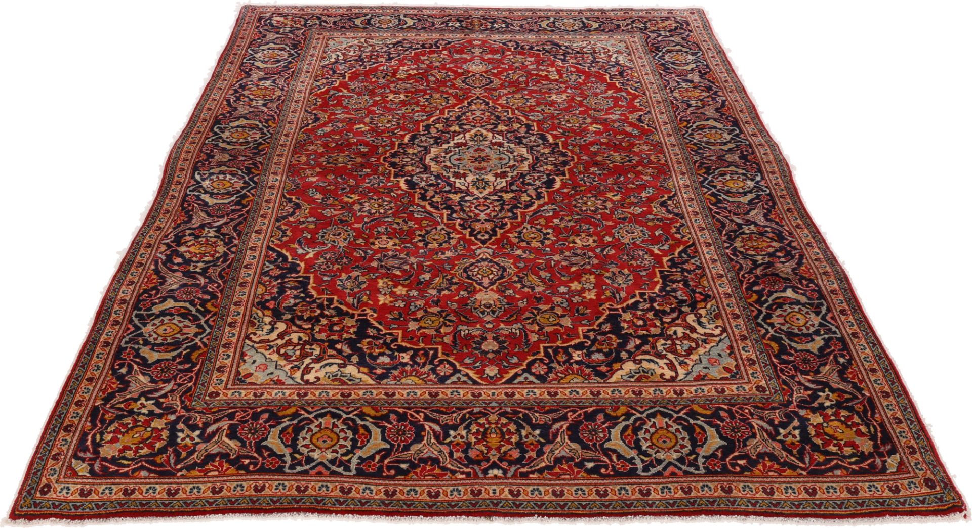 Handgeknüpfter Kashan Perserteppich 202 × 308 cm