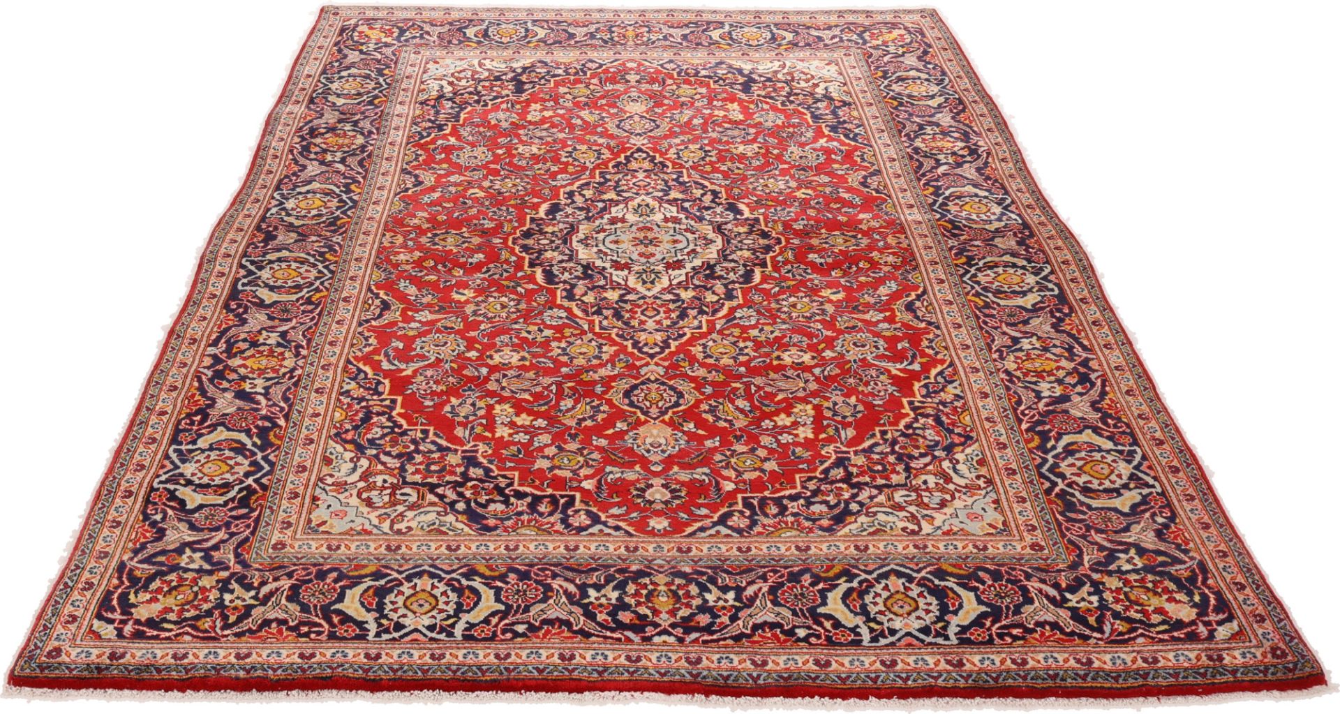 Handgeknüpfter Kashan Perserteppich 202 × 308 cm