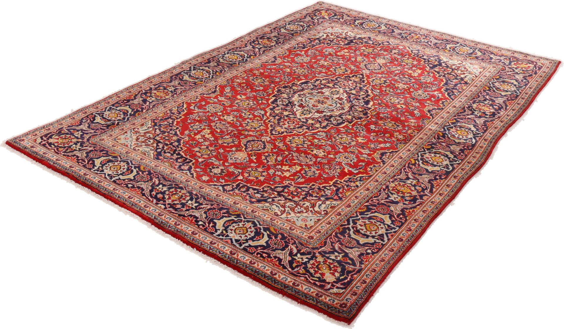 Handgeknüpfter Kashan Perserteppich 202 × 308 cm