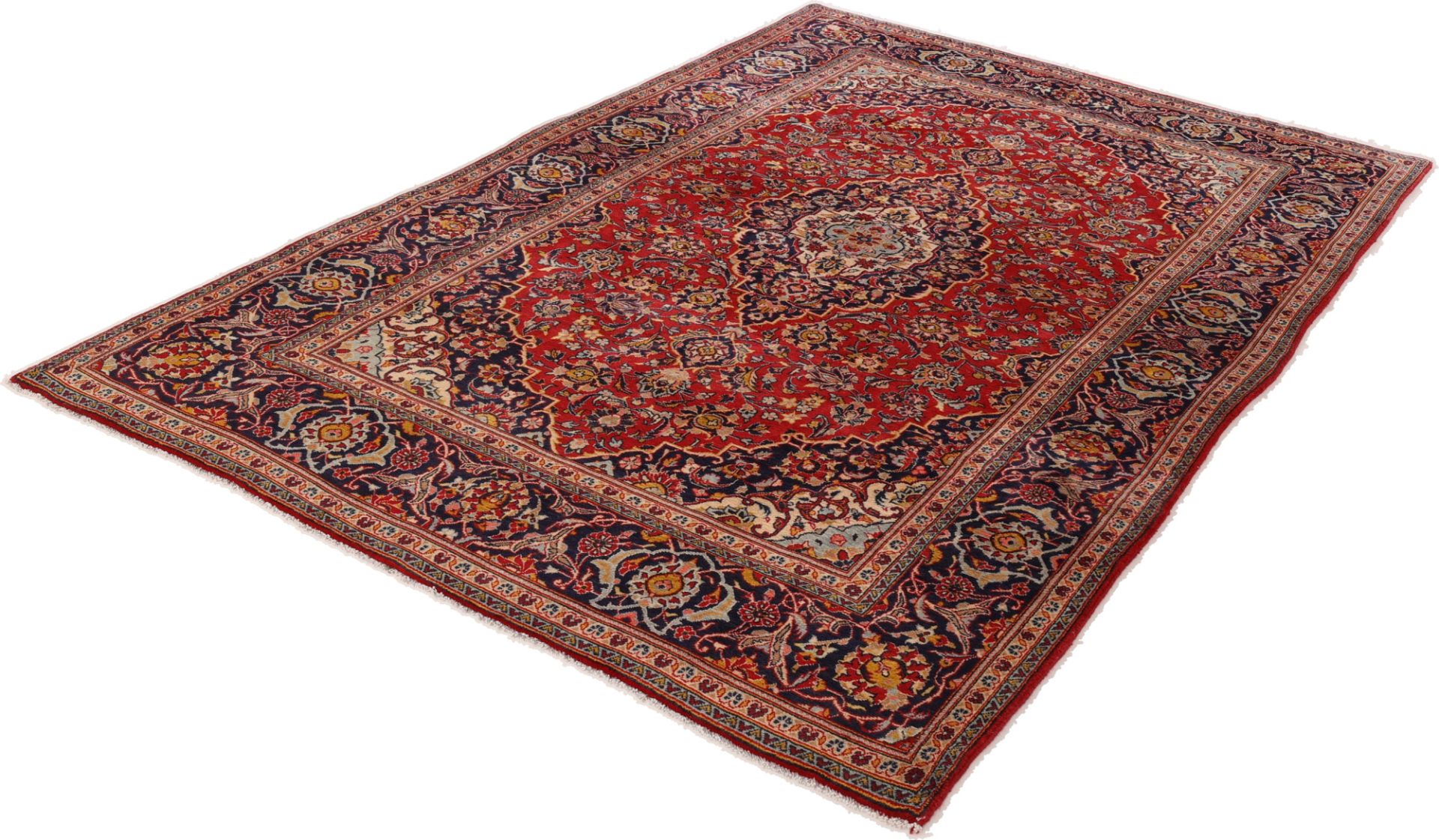 Handgeknüpfter Kashan Perserteppich 202 × 308 cm